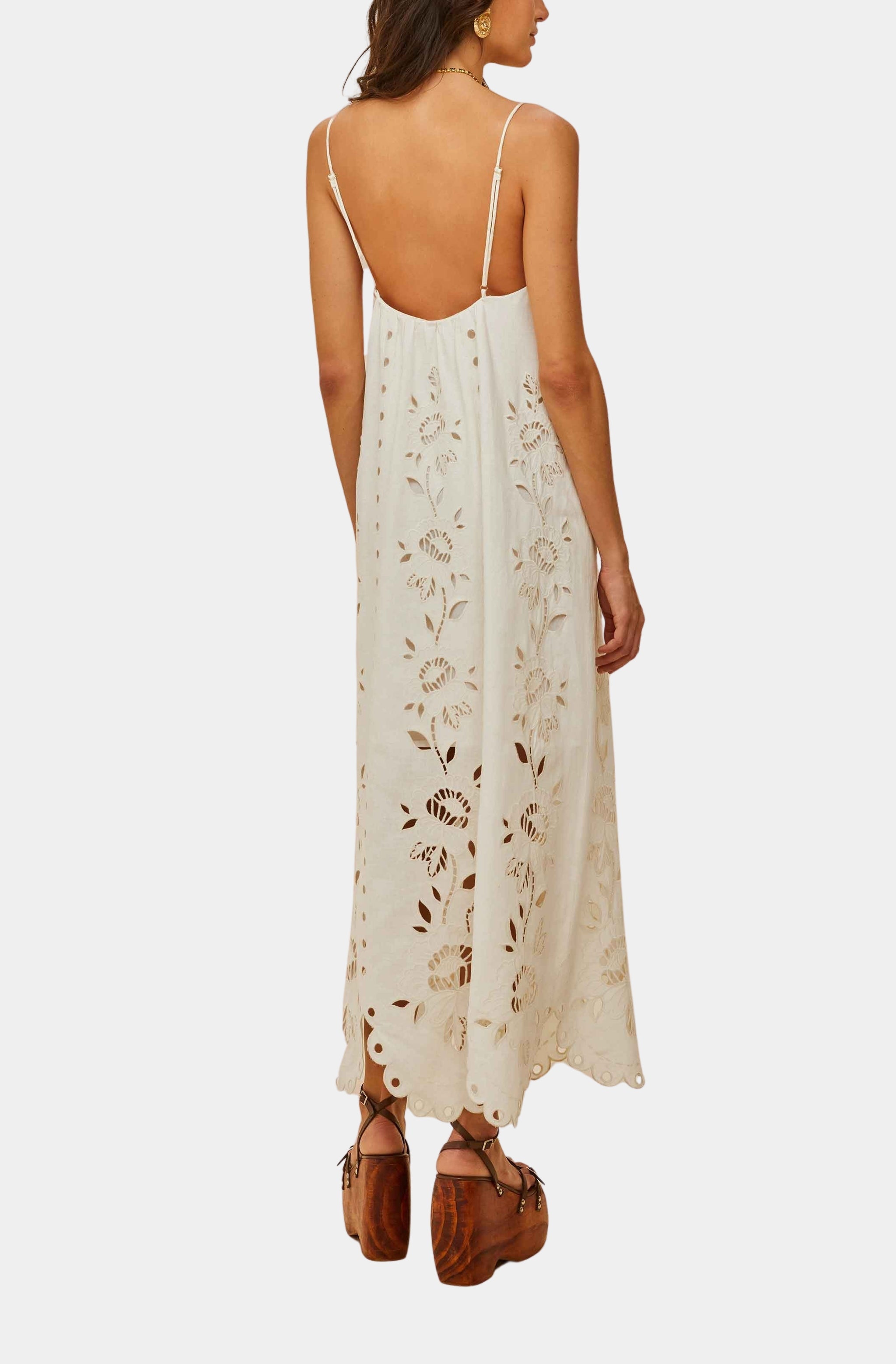 Off-White Richelieu Sleeveless Maxi Dress