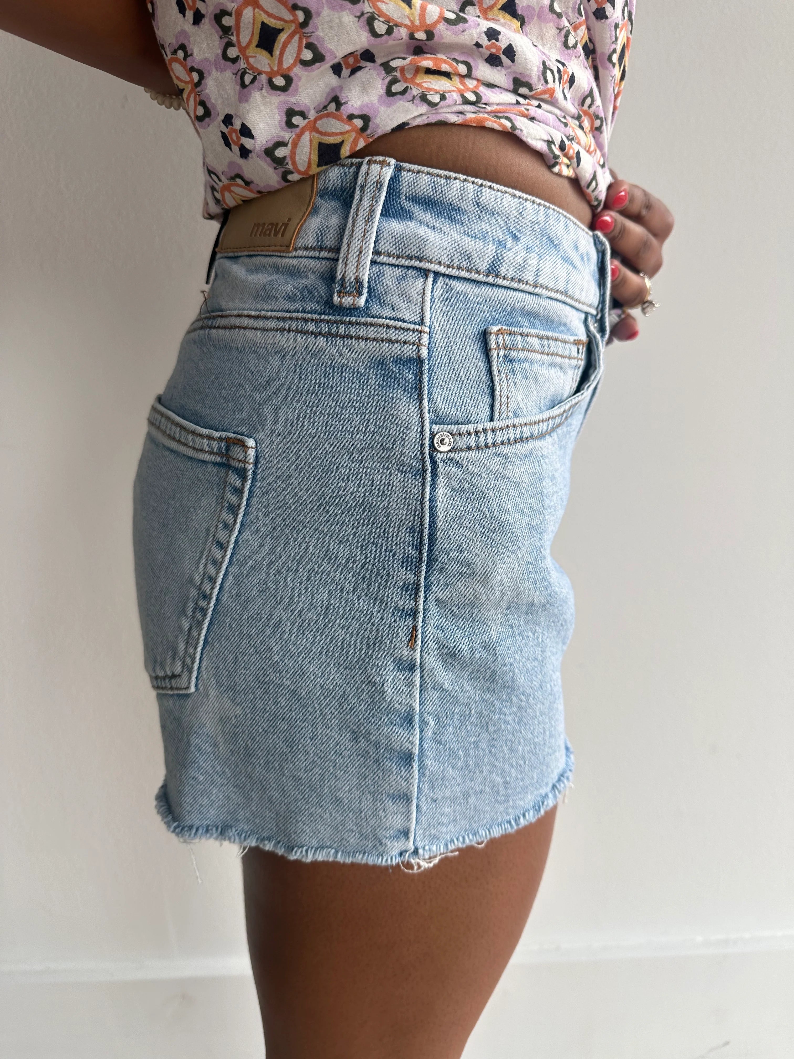 Rosie Star Denim Shorts