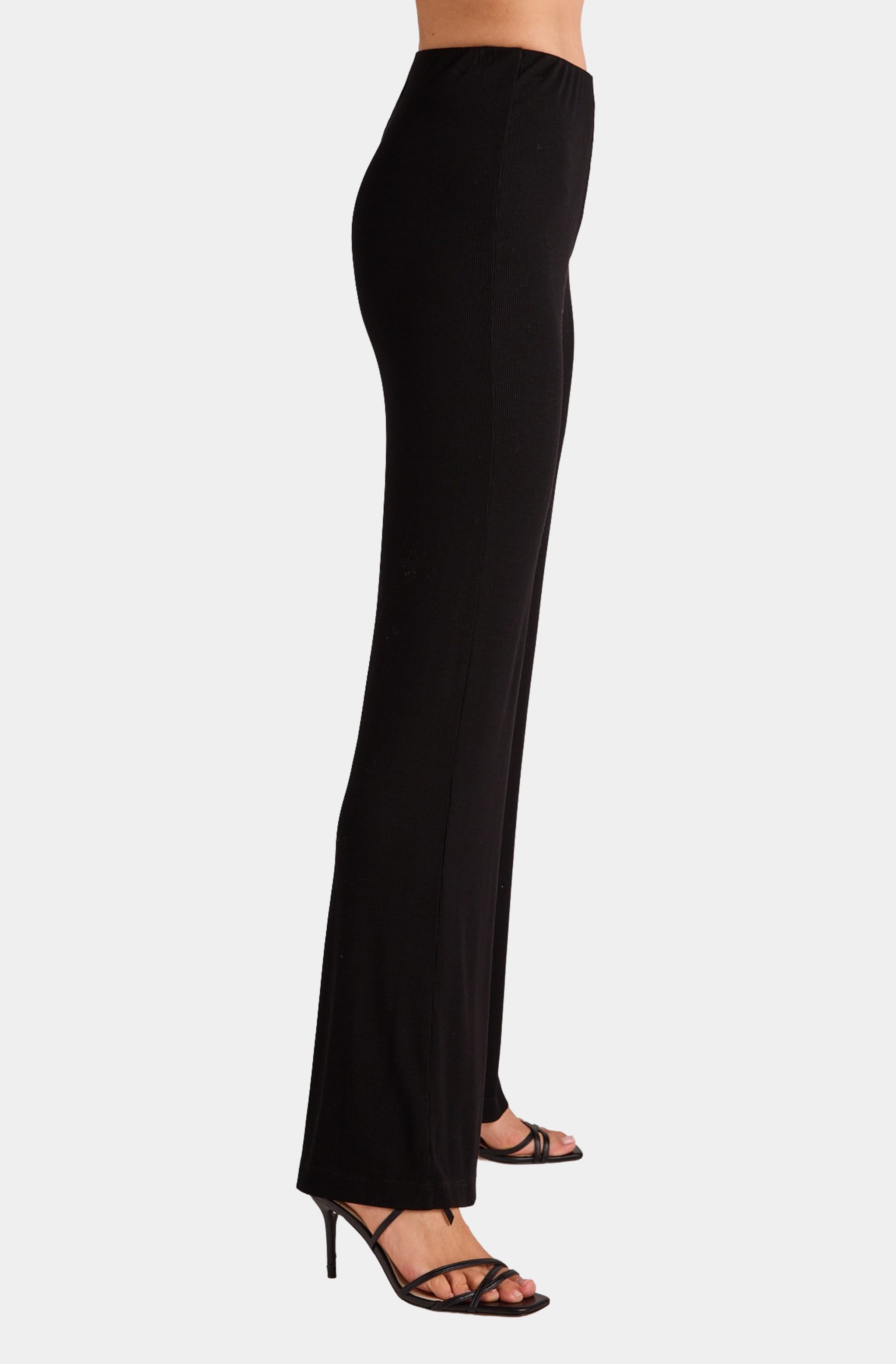Rib Wide Leg Pant