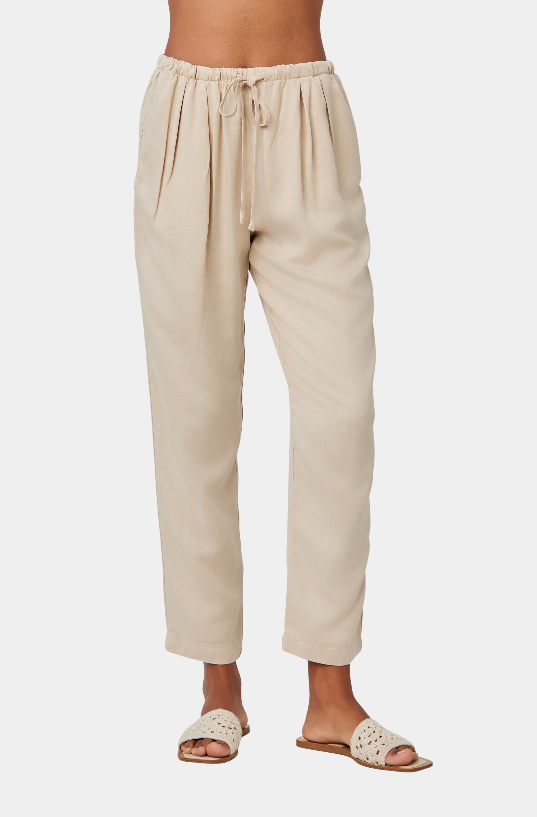 Lina Pleated Drawstring Trouser