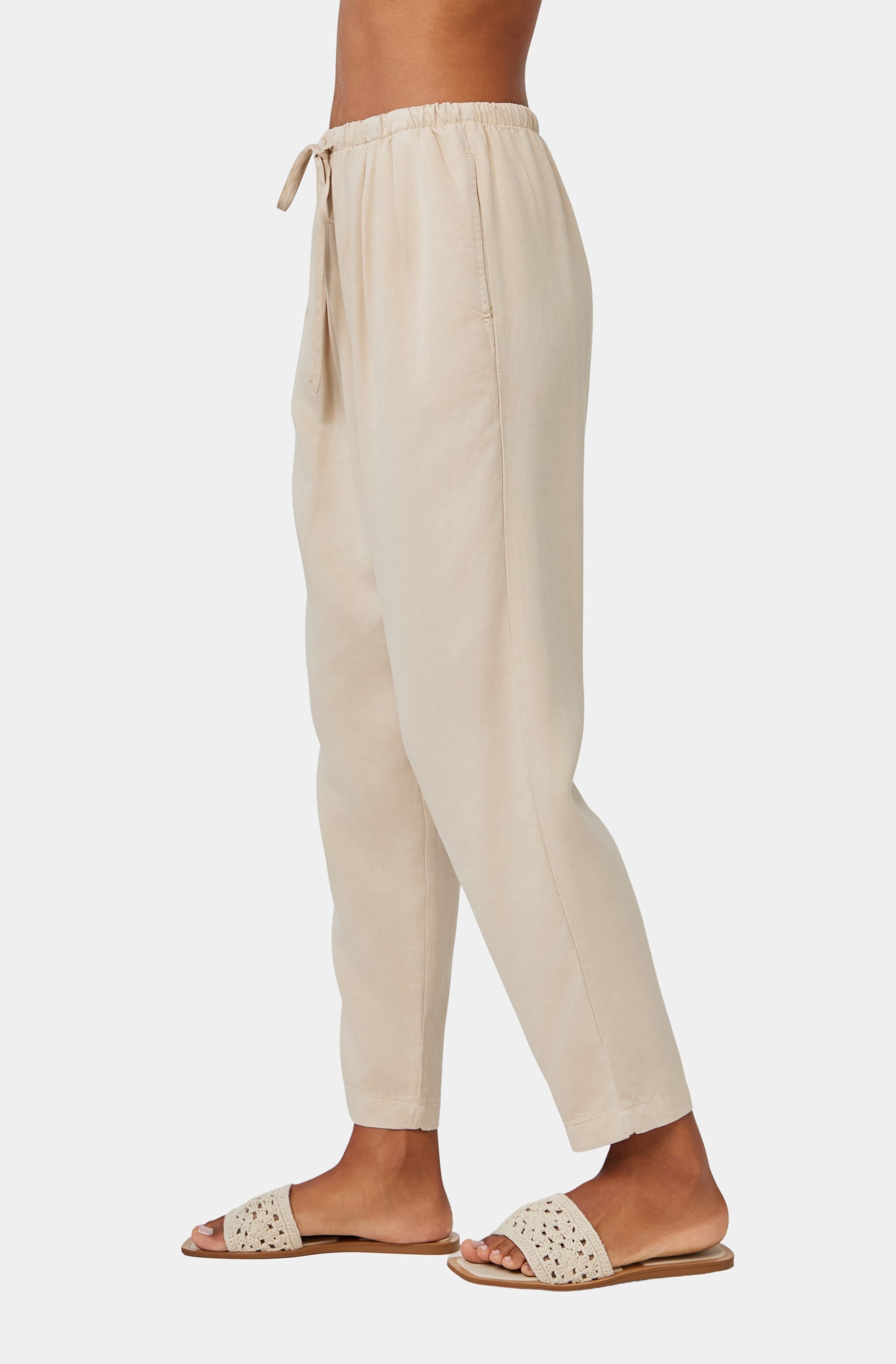 Lina Pleated Drawstring Trouser
