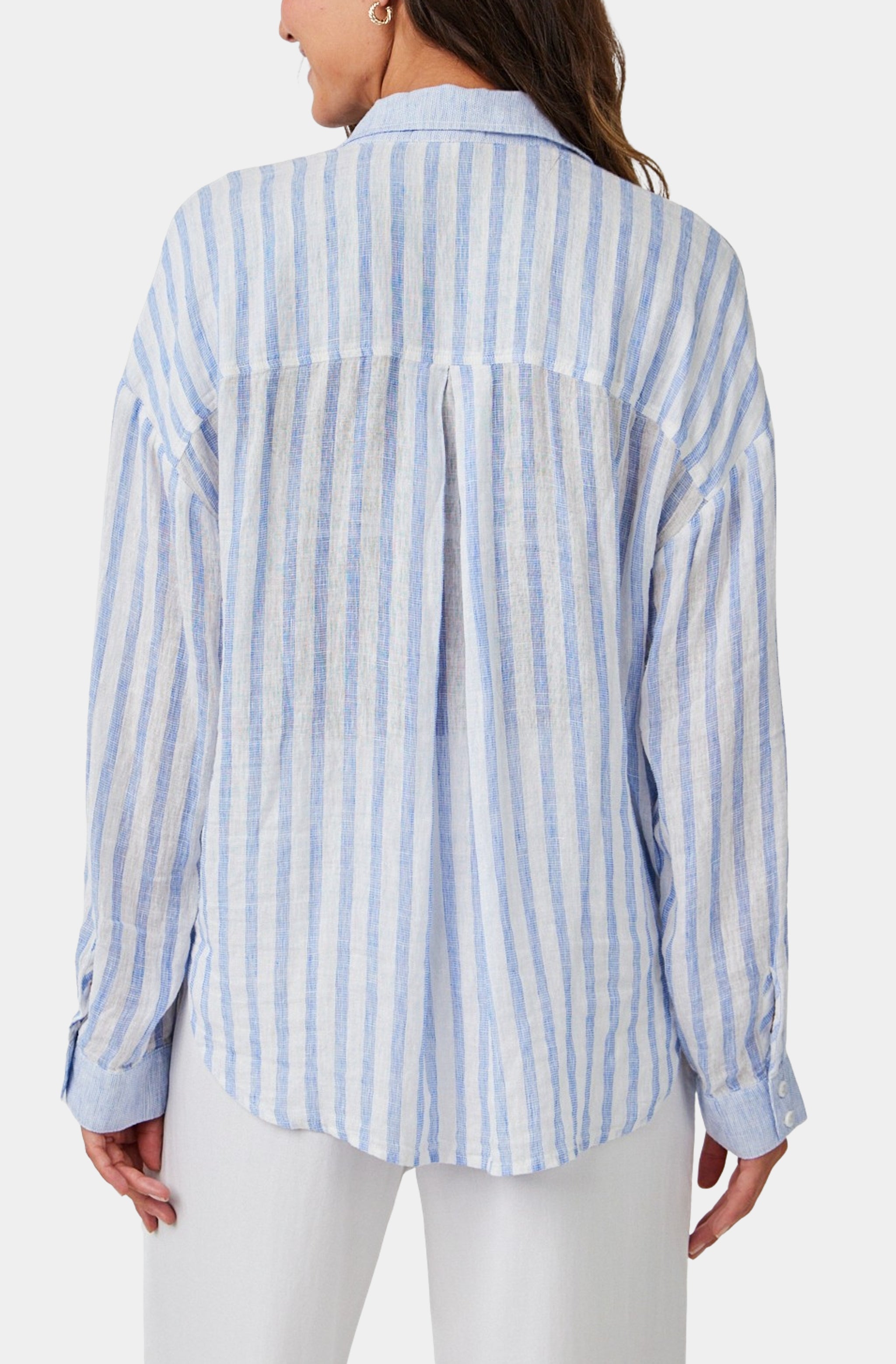 Contrast Pocket Boyfriend Shirt