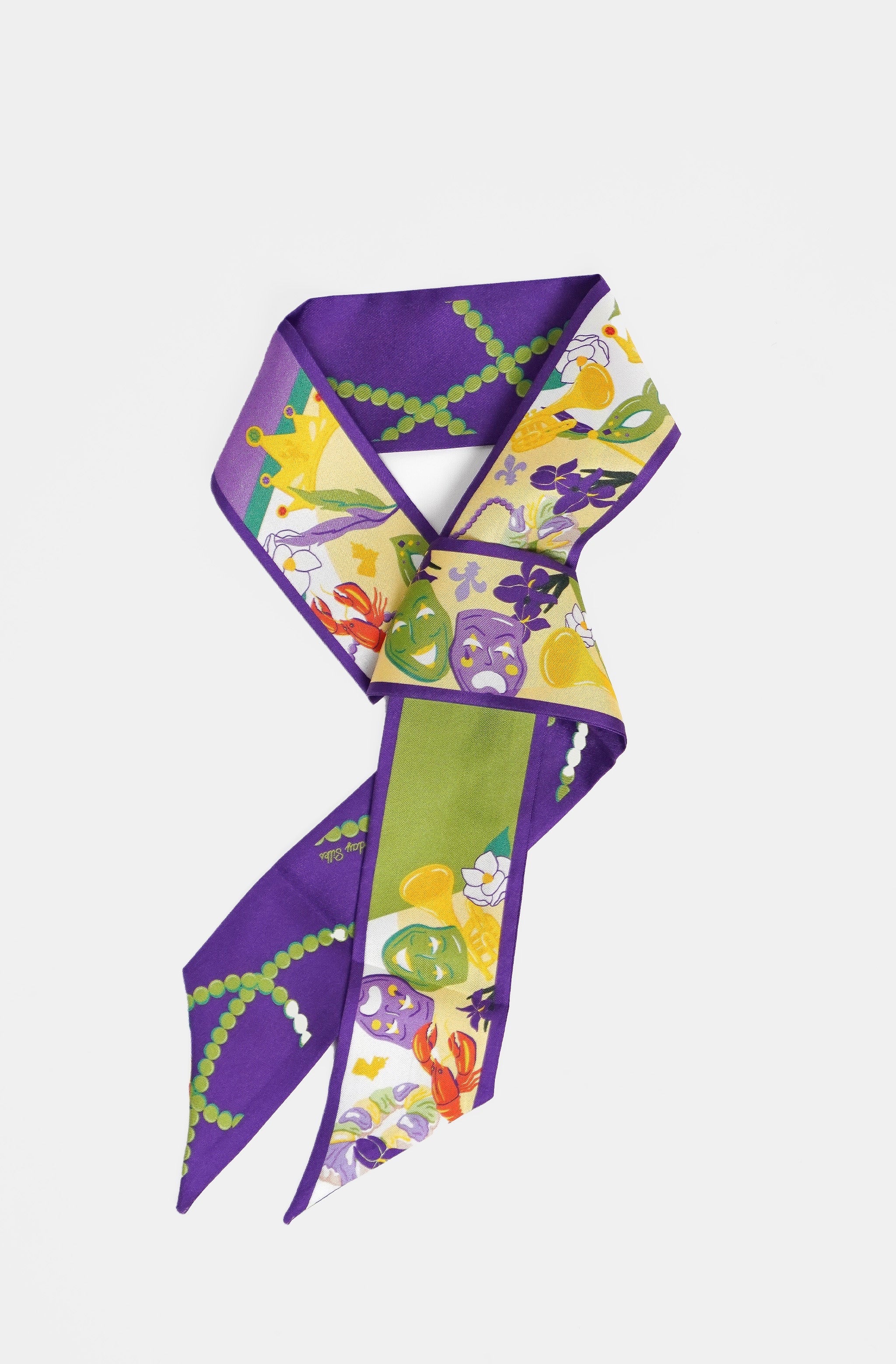 Mardi Gras Twilly Scarf