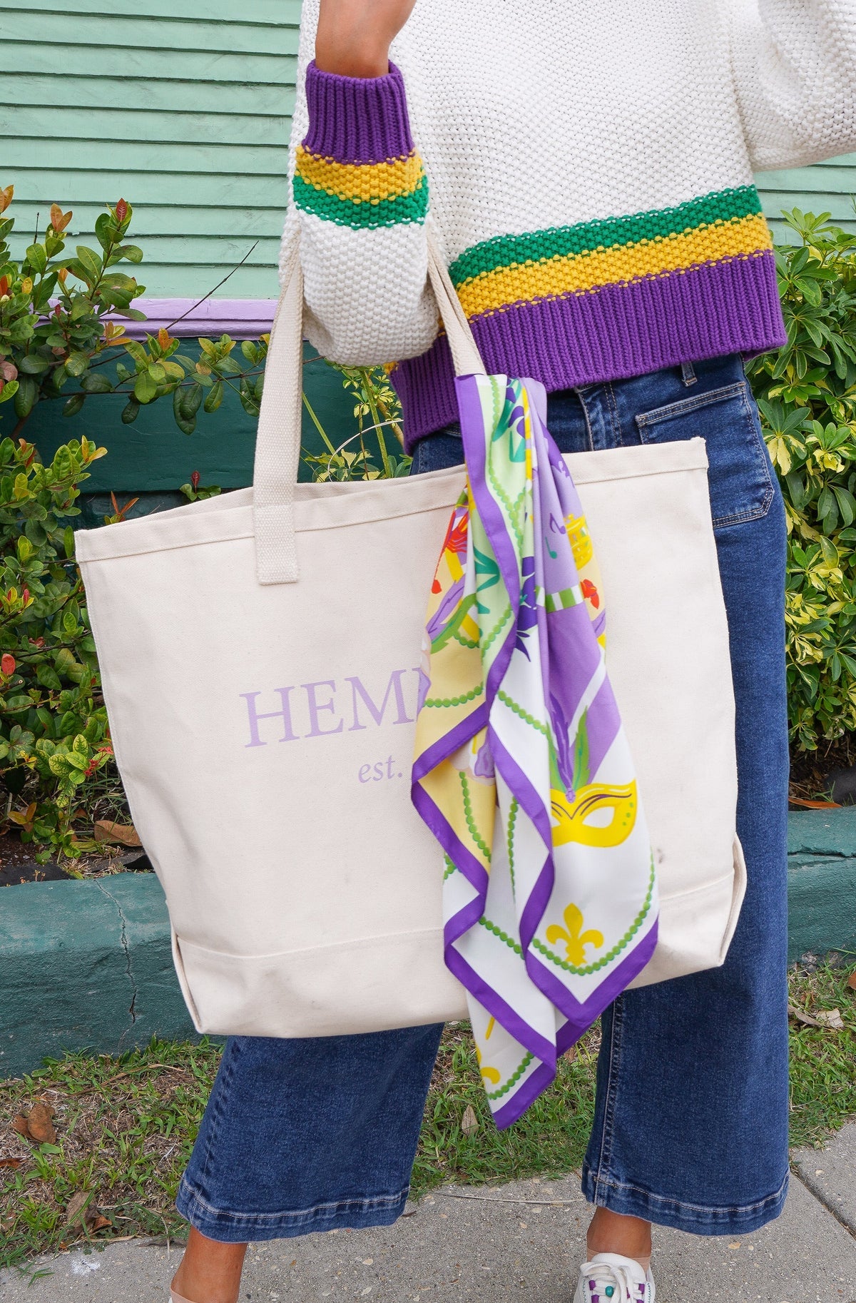 Mardi Gras Saturday Scarf