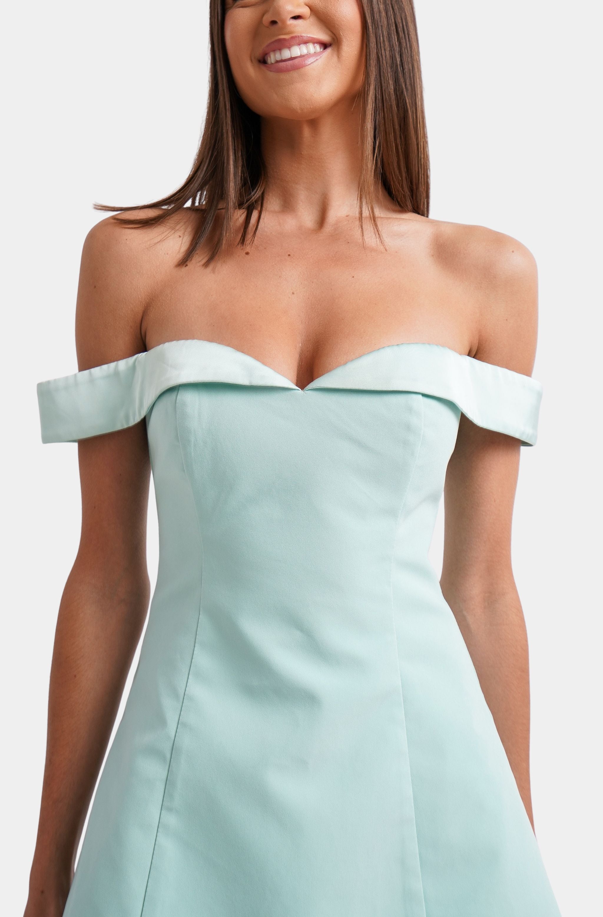 Hemline Exclusive Ebony Mini Dress
