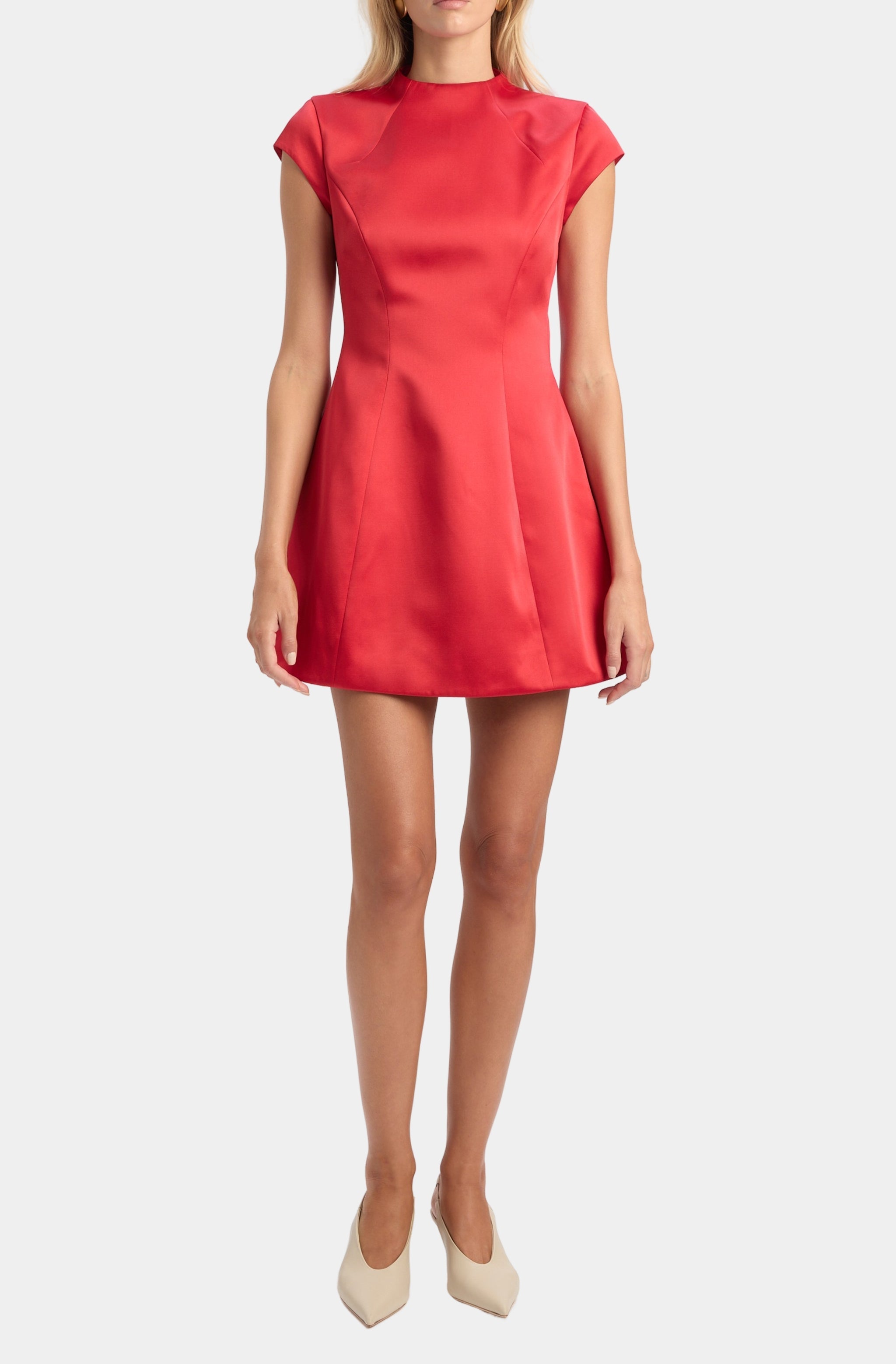 bardot delphi hourglass mini dress Delphi Hourglass Satin Dress – Hemline Mandeville