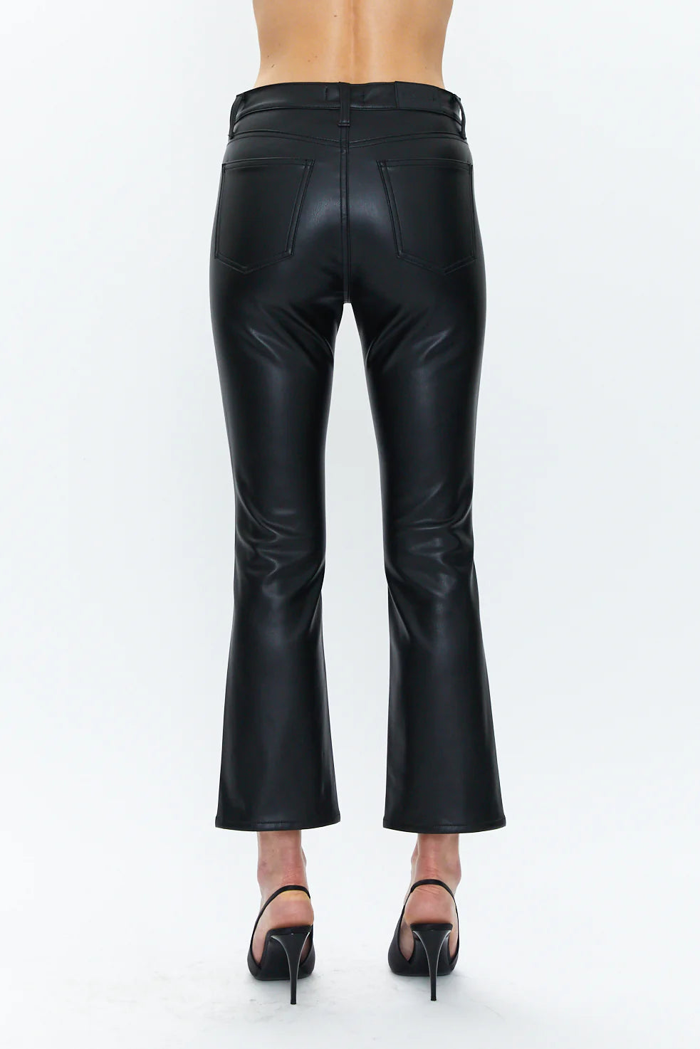 Lennon High Rise Crop Boot in Slate Black