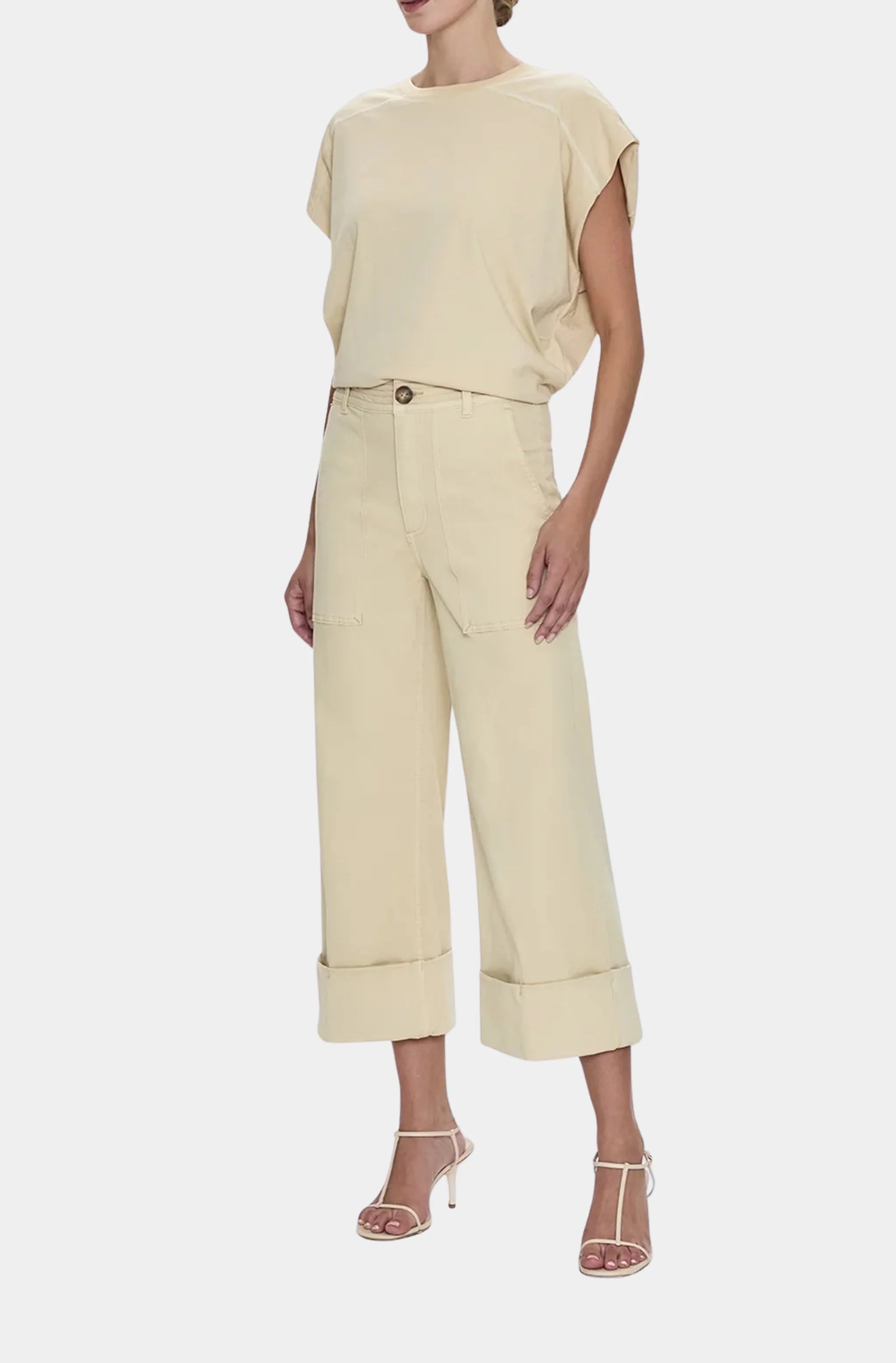 Maya Cuffed Hem Wide Leg