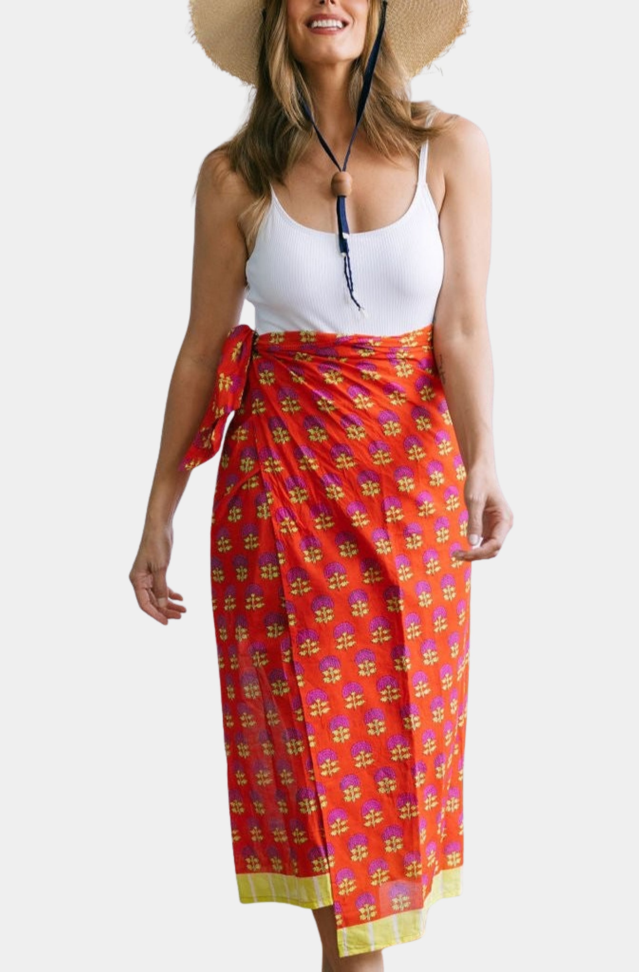 Cherry Marigold Sarong