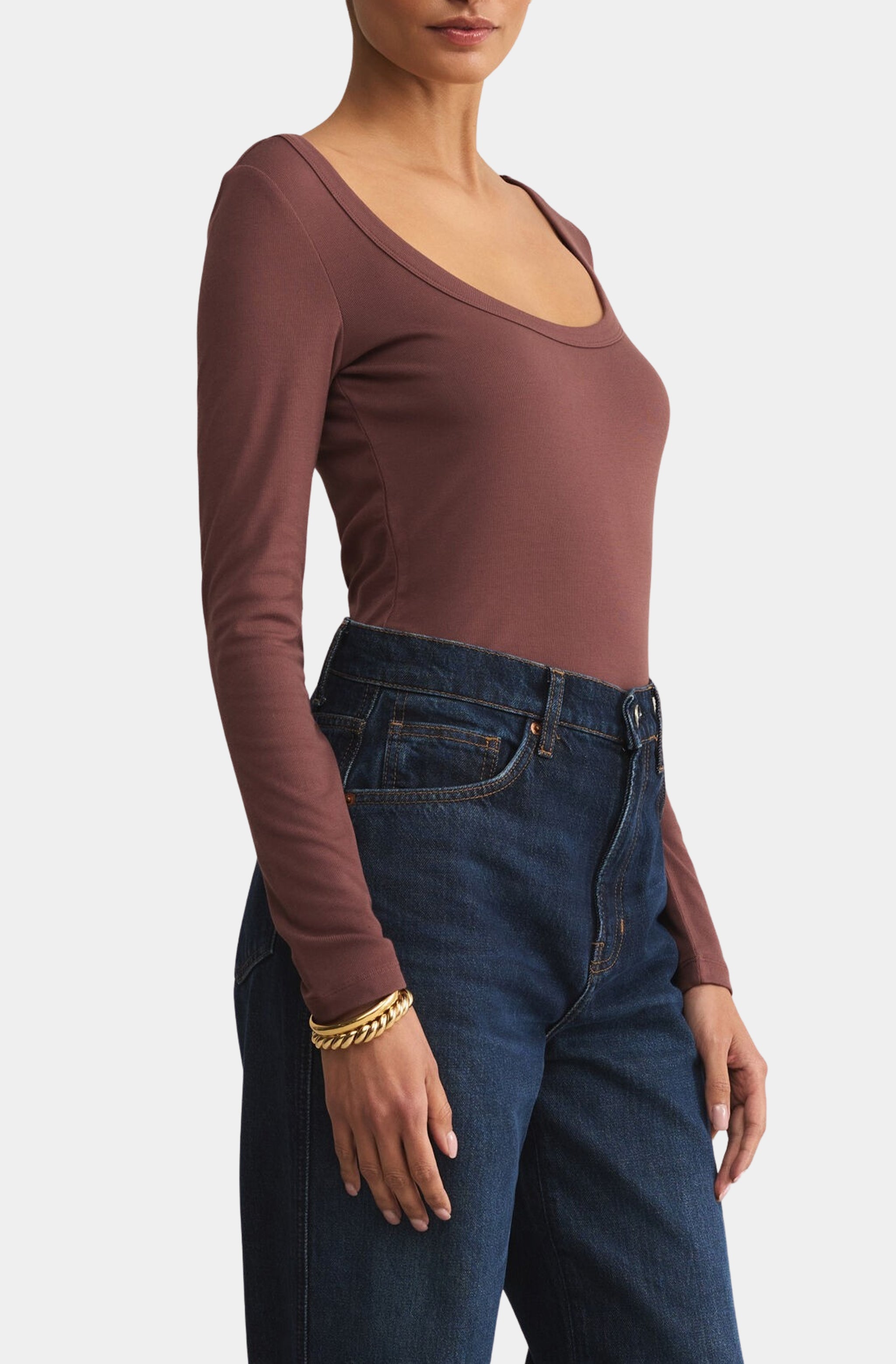 Second Skin Scoop Neck Top