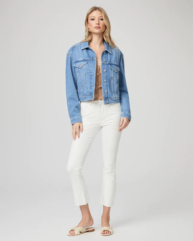 Colette Crop Flare Raw Hem in Golden