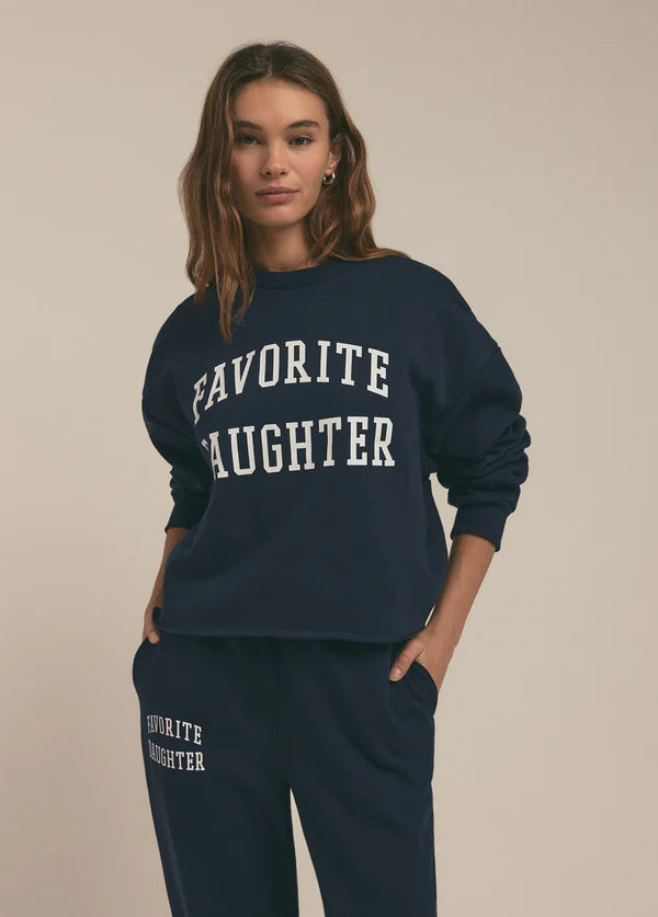Cropped Collegiate Sweatshirt