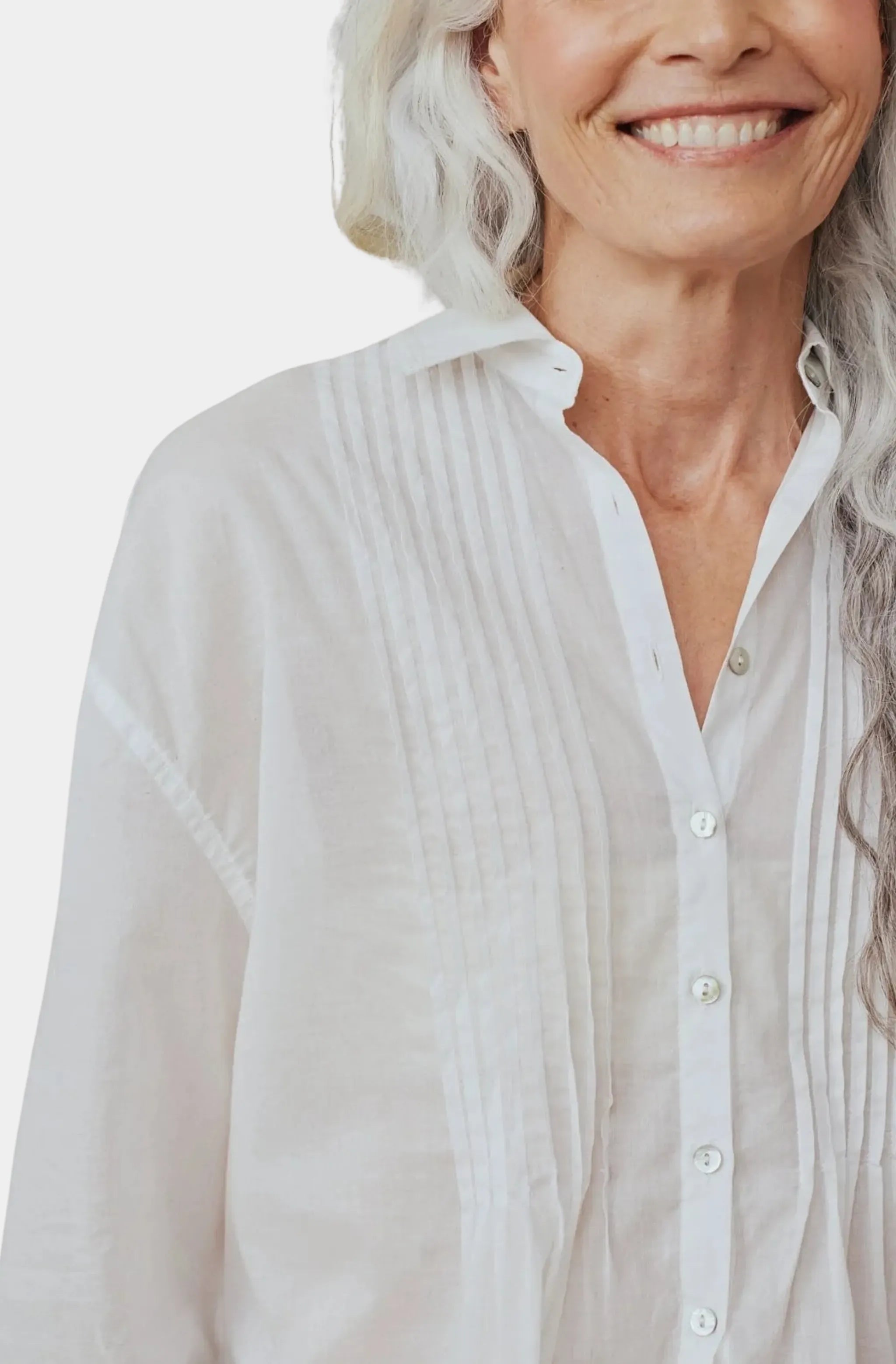 Pintuck Flowy Shirt
