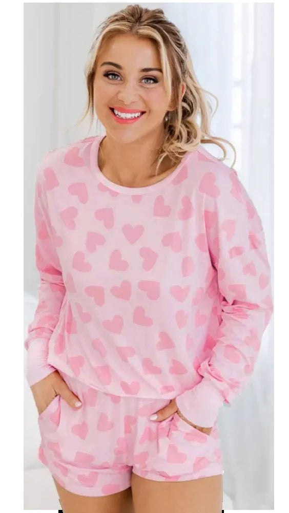 Valentine Heart PJ Set