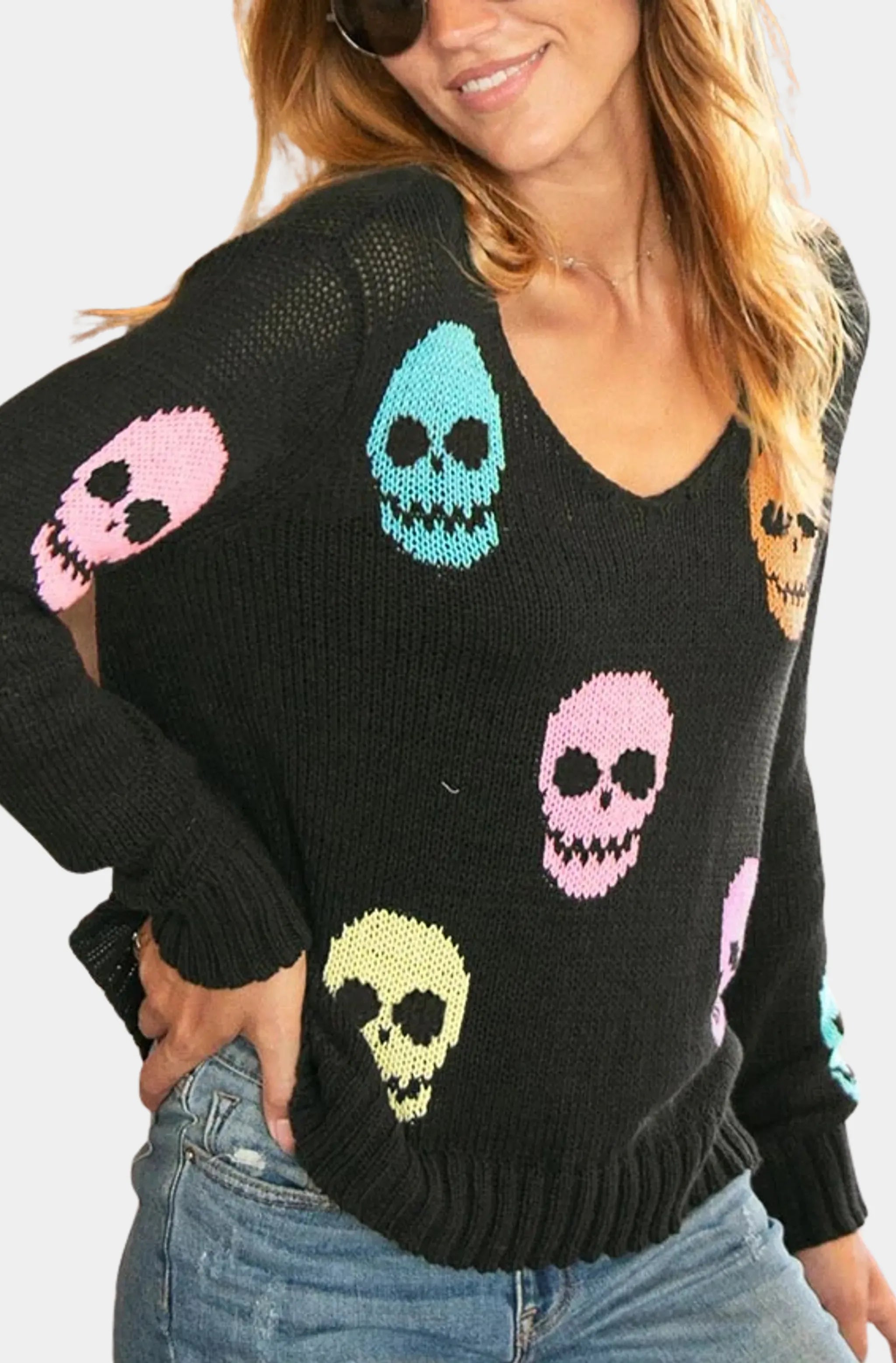 Multiple Skulls V Cotton