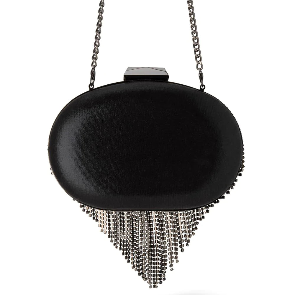 Bria Crystal Fringed Bag