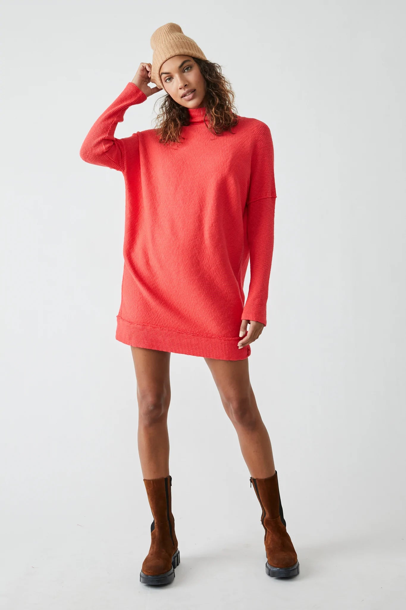 Casey Tunic in Fiery Red
