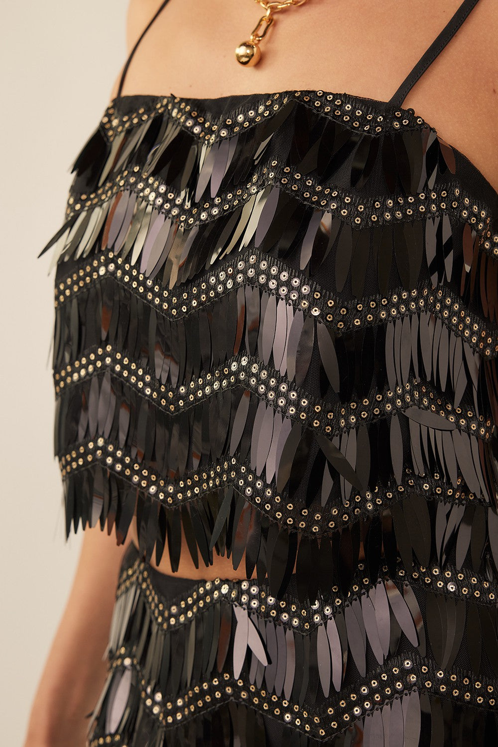 Emmy Tassle Sequin Top