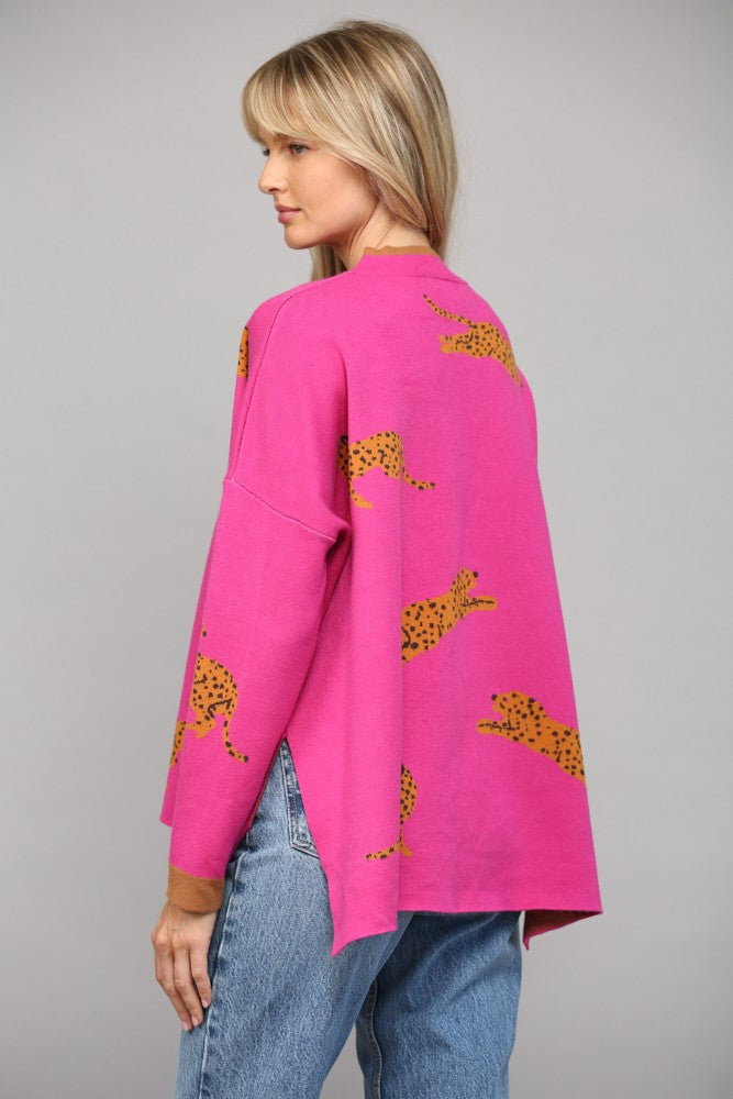 Sierra Sweater in Fuchsia