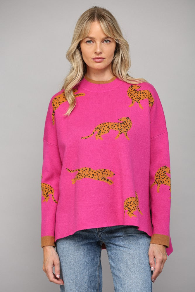 Sierra Sweater in Fuchsia