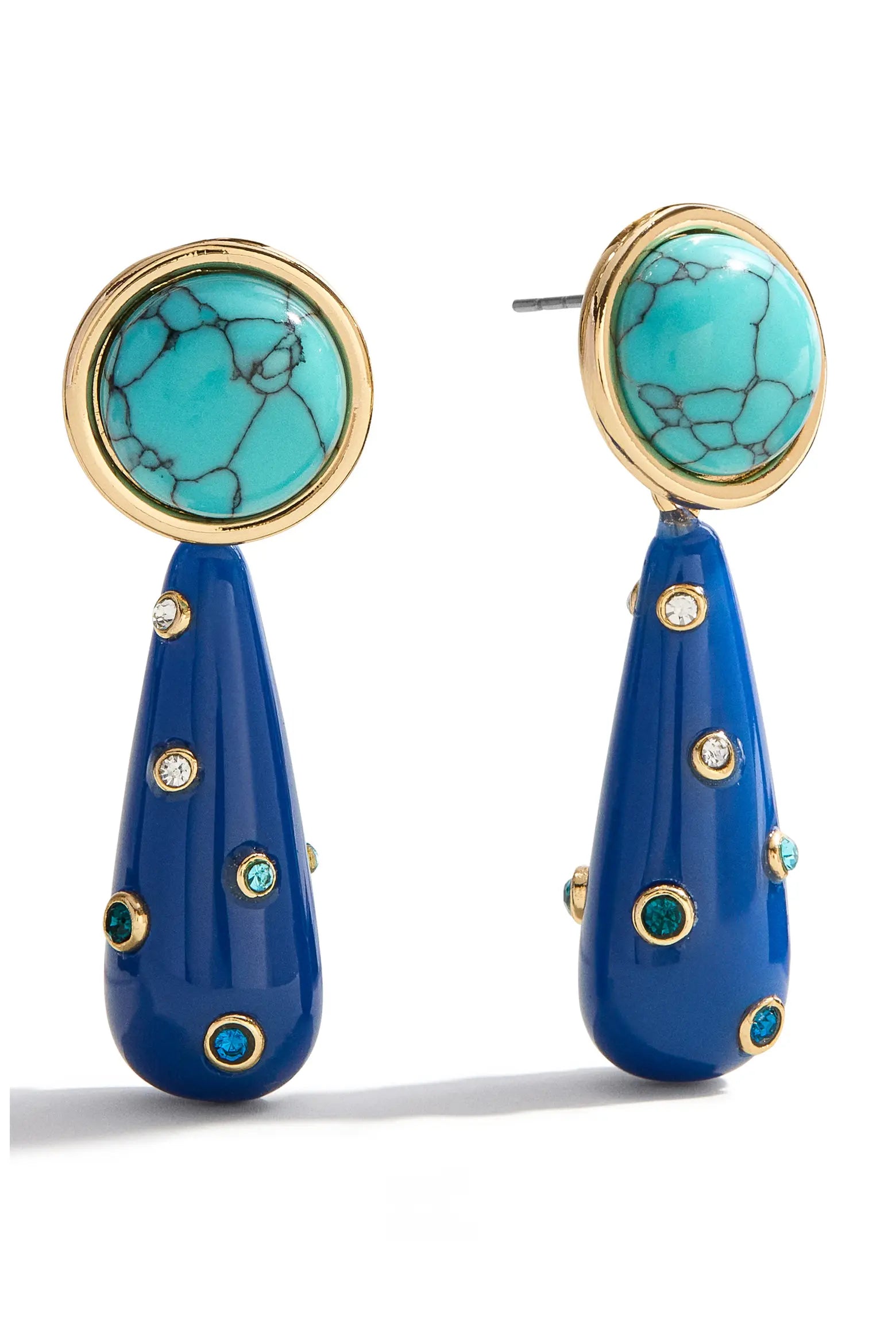 Teardrop Studded Earrings