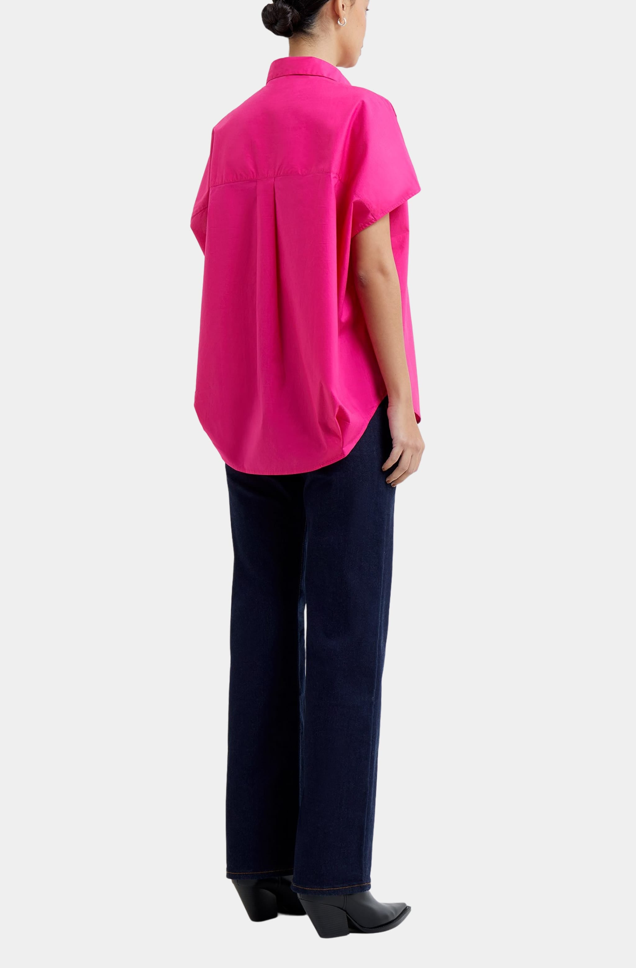 Poplin Shirting Popover Short Sleeve