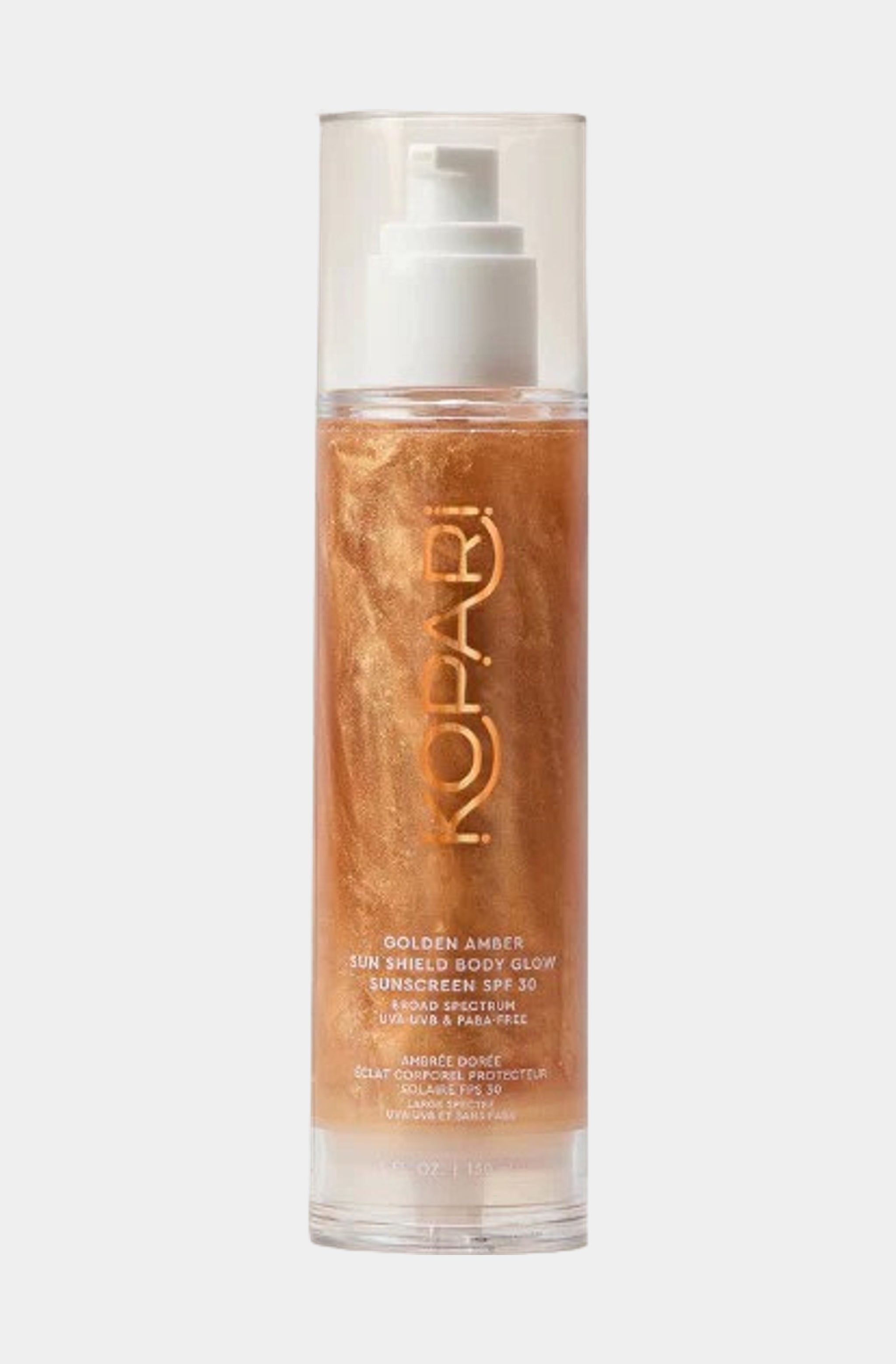 Golden Amber Sun Shield Body Glow Sunscreen SPF 30, 5 fl oz