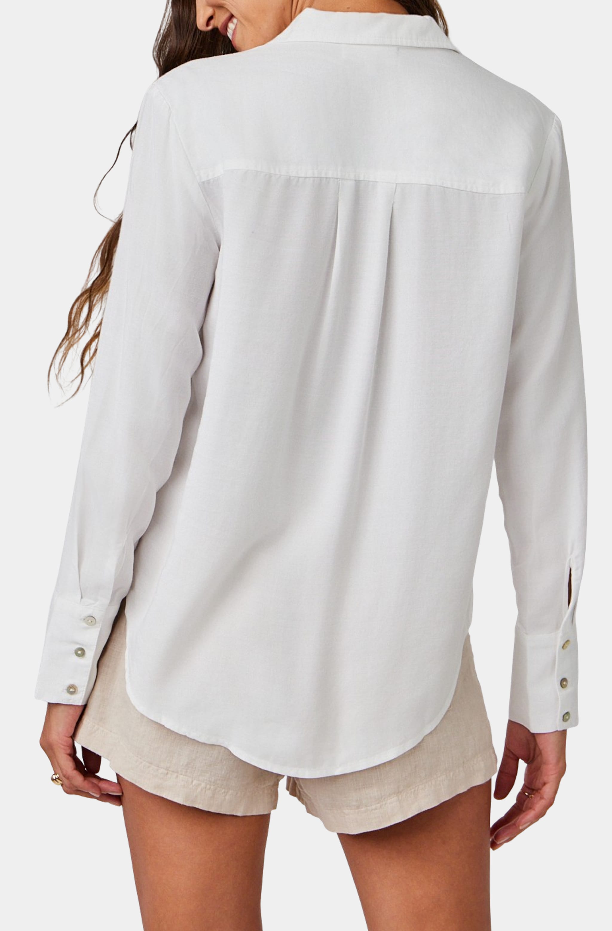 Pintuck Button Down