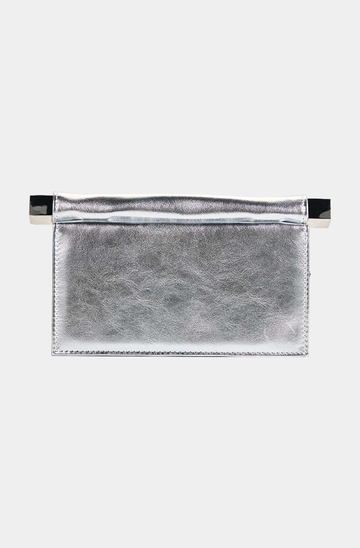 Billini Carson Clutch Bag – Silver Metallic – front