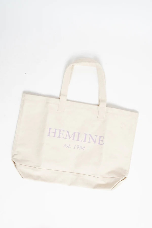 Hemline Canvas Tote Bag