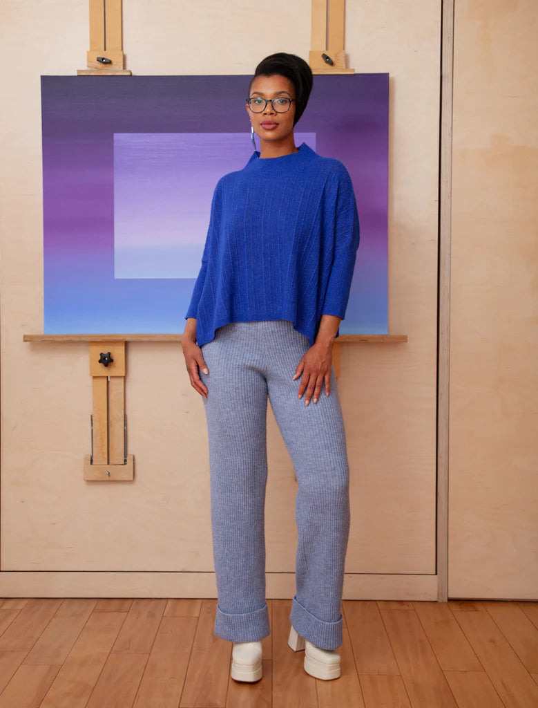 Aja Ari Top in Sapphire Blue