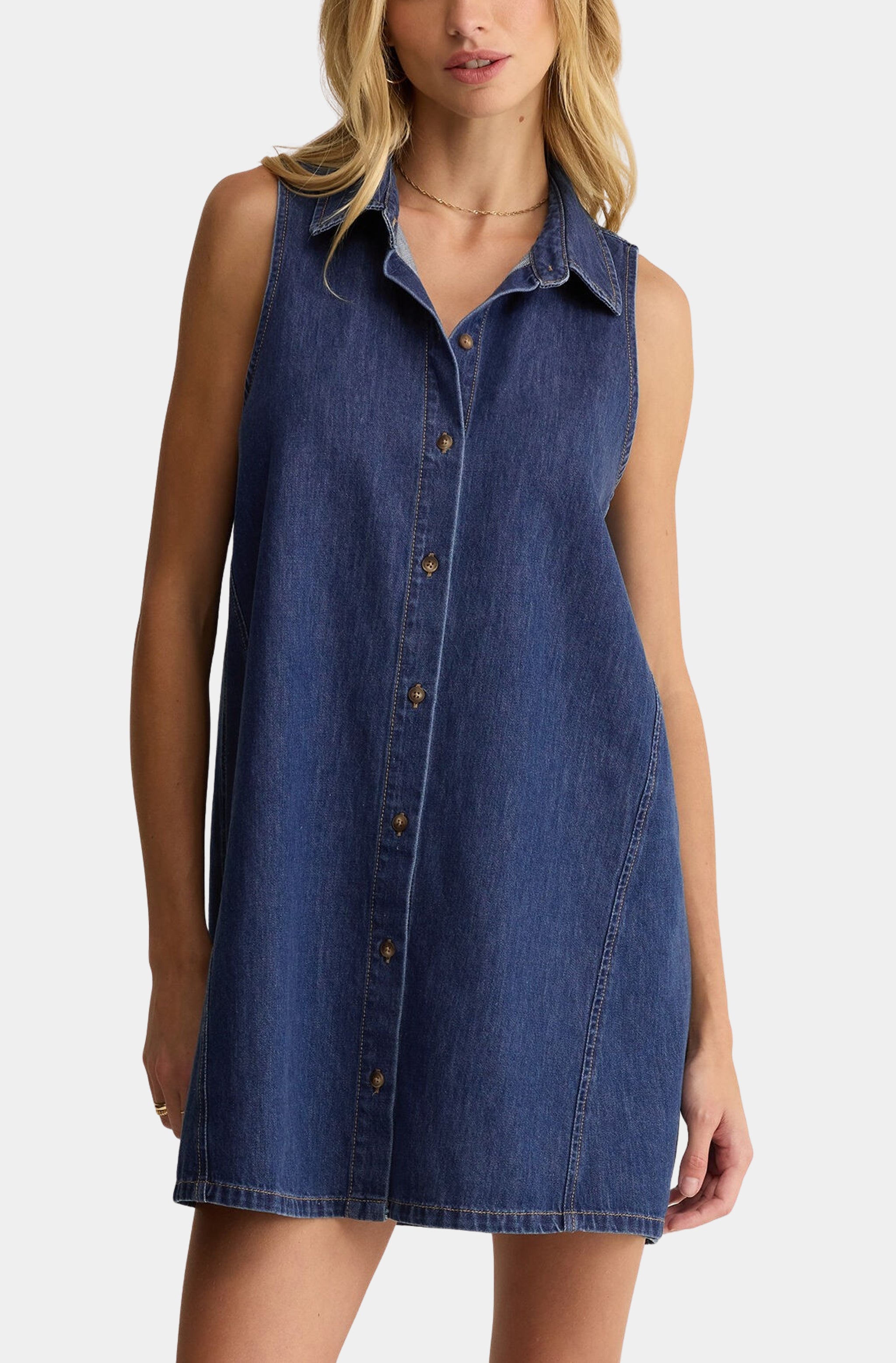 New Day Denim Mini Dress Hemline Mandeville New Day Denim Mini Dress Hemline Mandeville