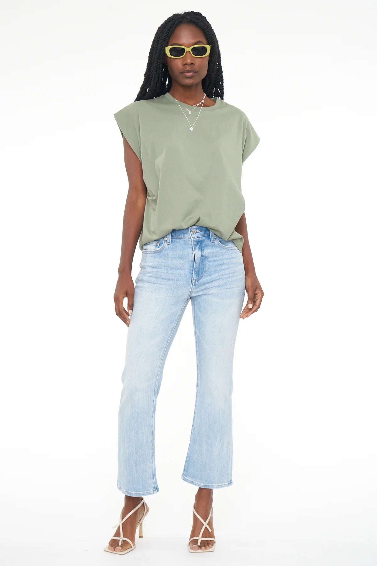 Lennon High Rise Crop Boot in Topanga Vintage