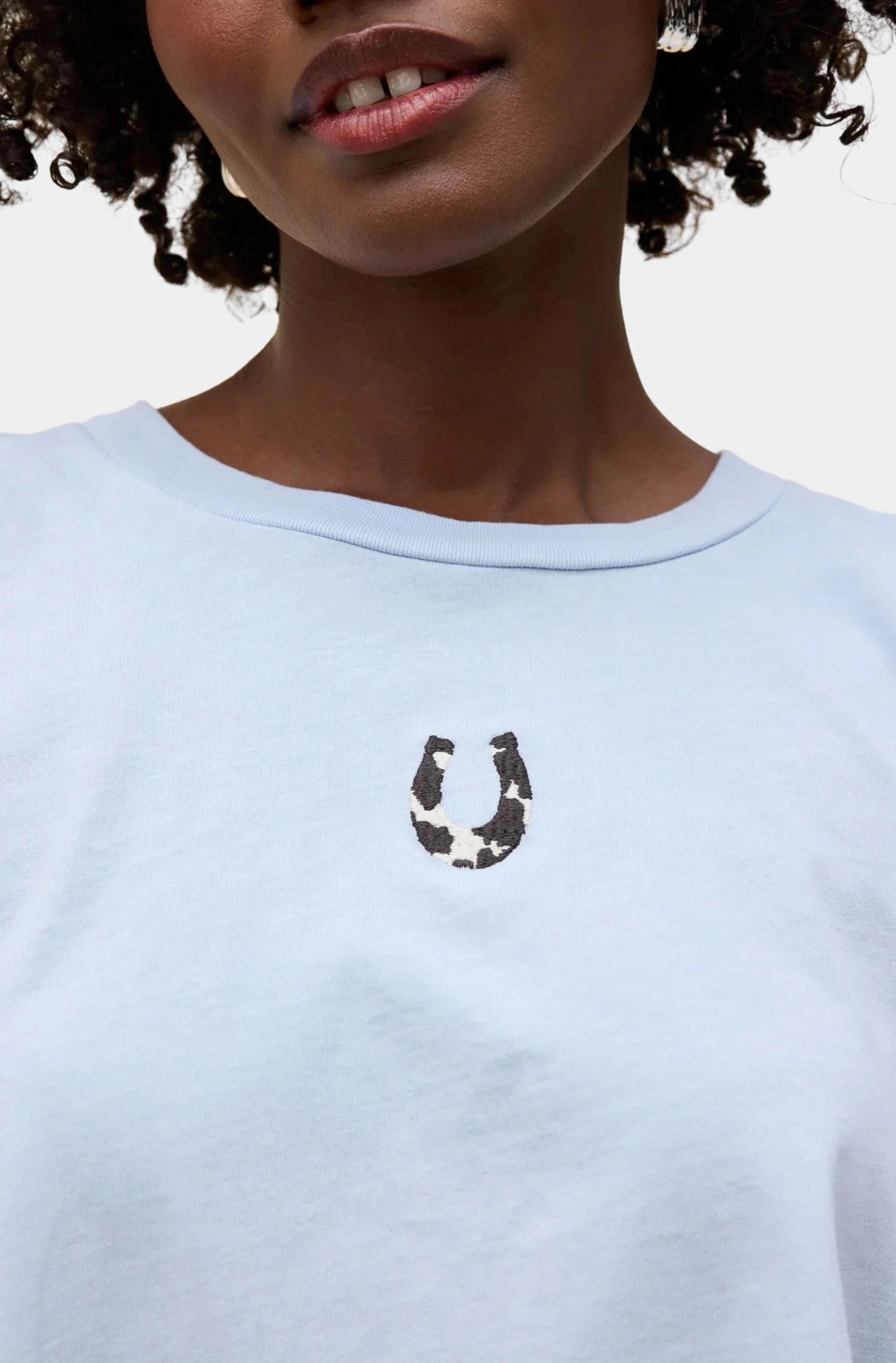 Cow Pattern Horseshoe Meet &amp; Greet Long Sleeve