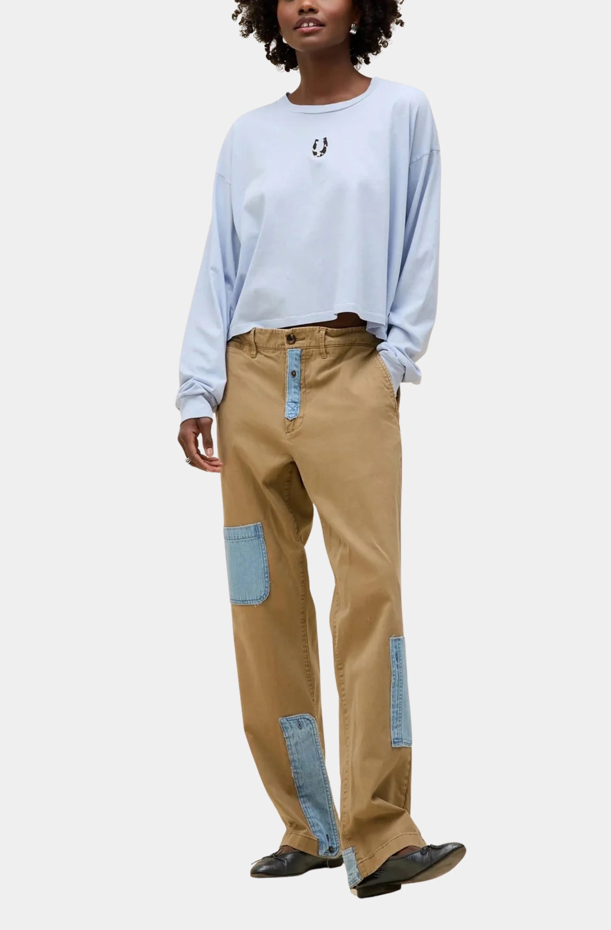 Cow Pattern Horseshoe Meet &amp; Greet Long Sleeve