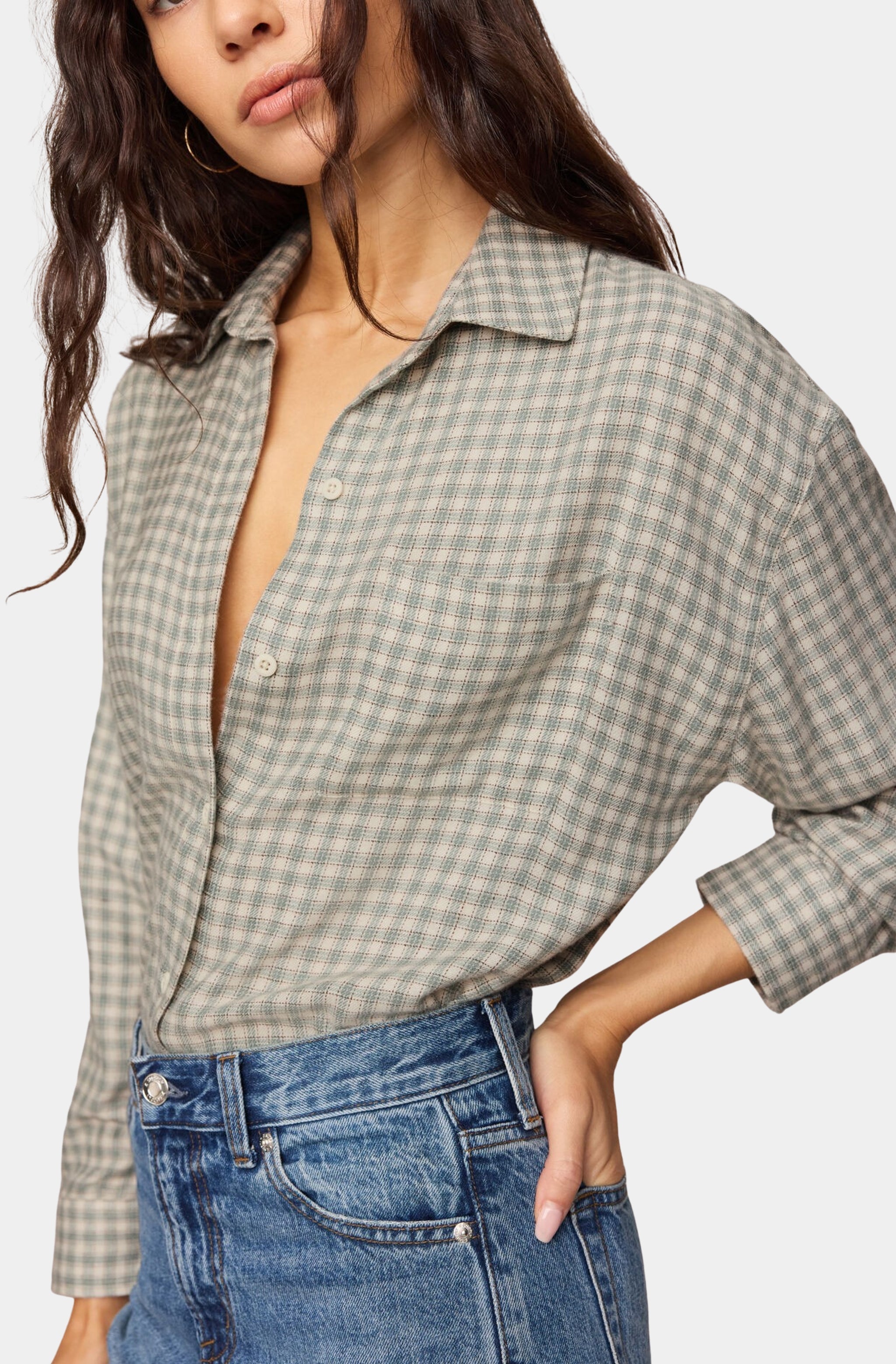River Plaid Button Up
