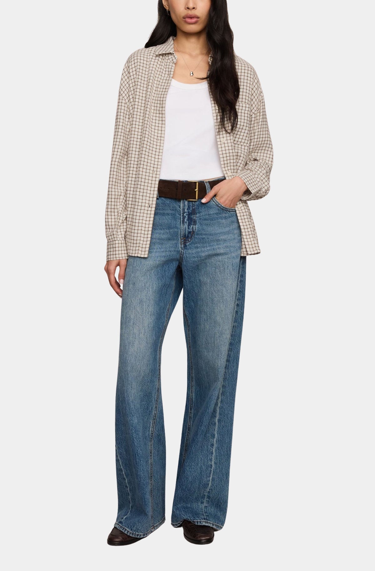 River Plaid Button Up