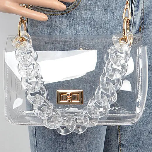 Acrylic Chain Clear Bag