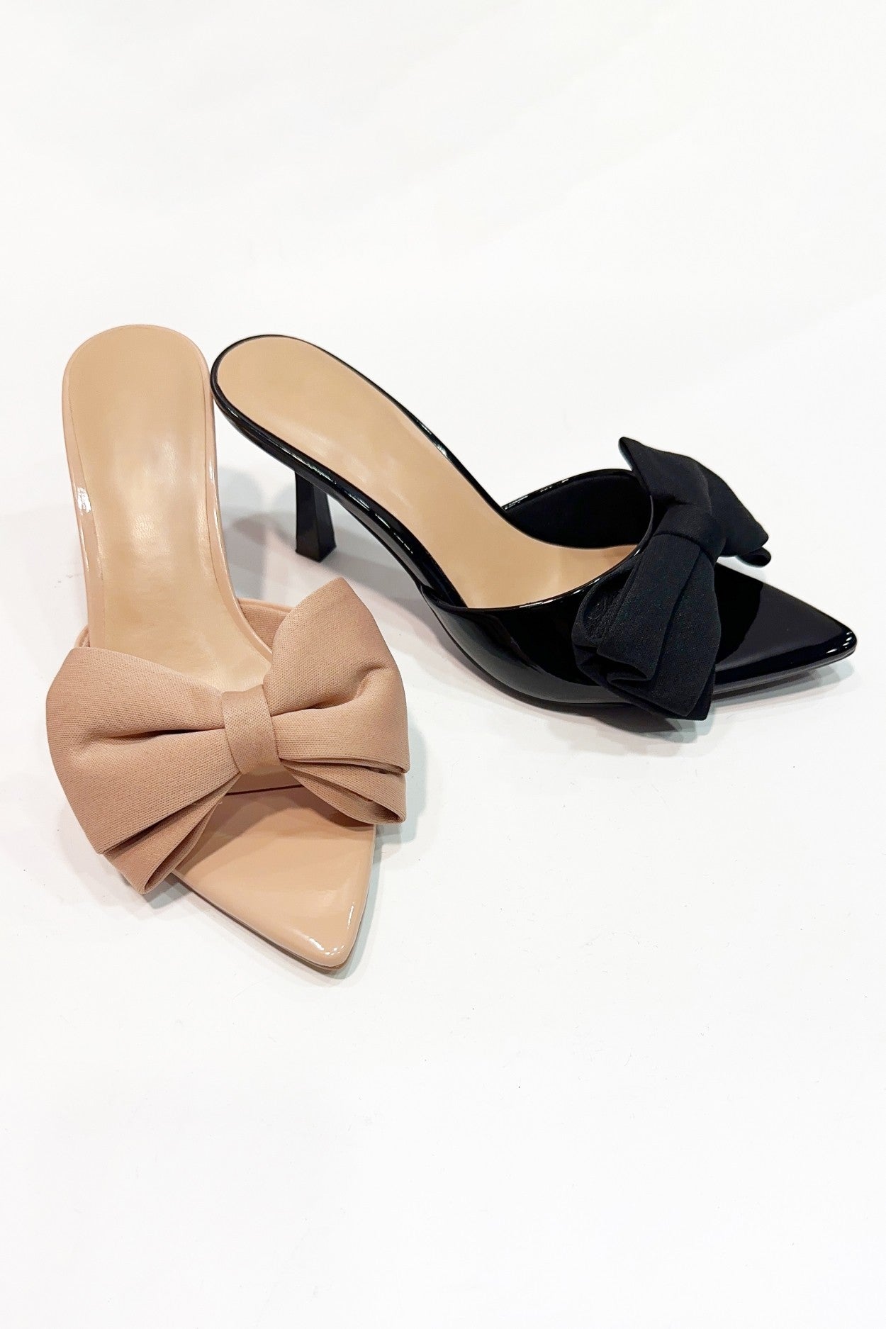 Nude Bow Heel