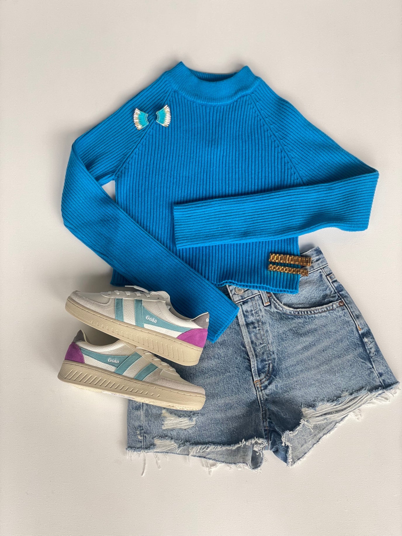 Scorpion Sweater in Cyan