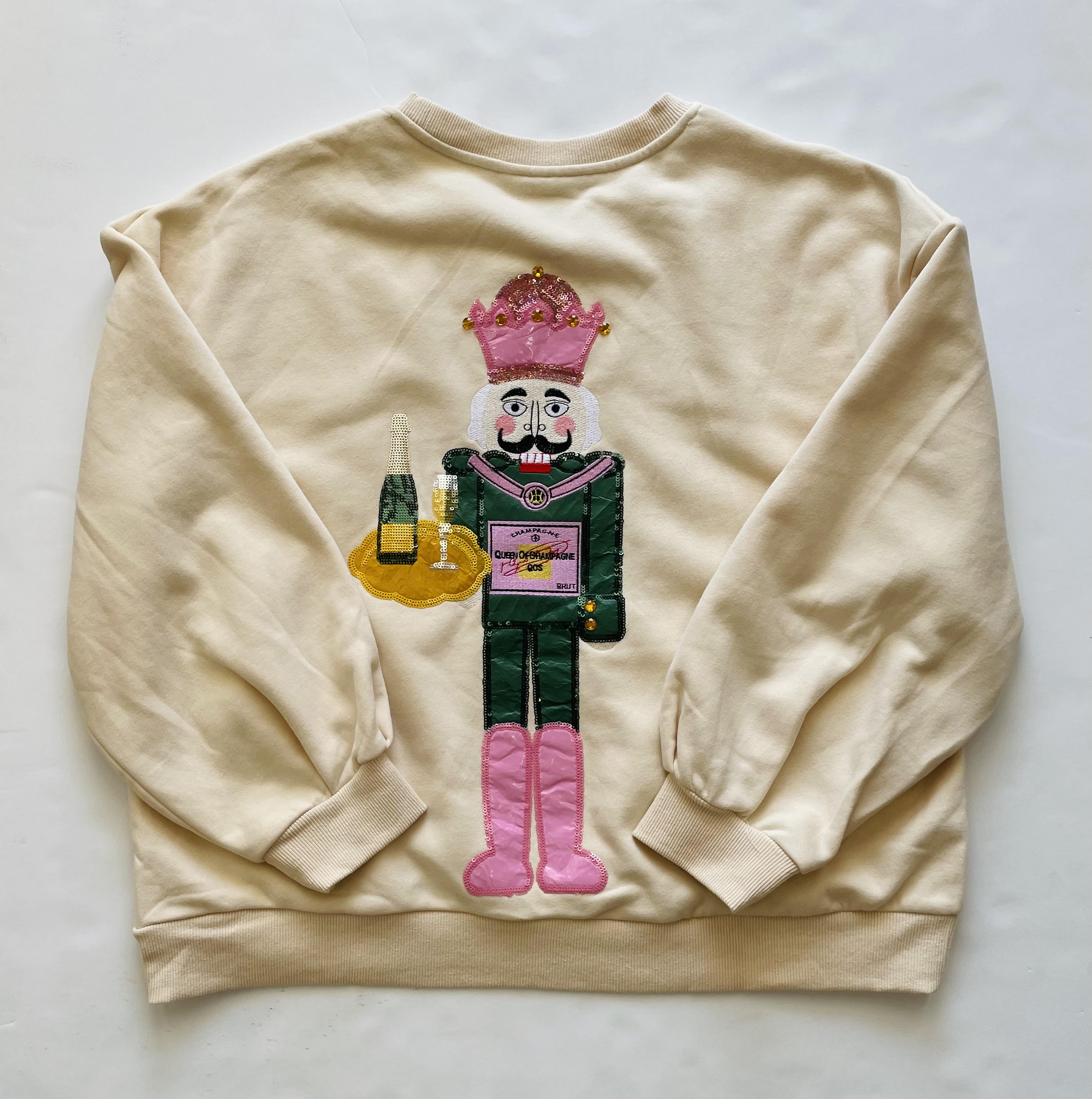 Beige Nutcracker Server Sweatshirt