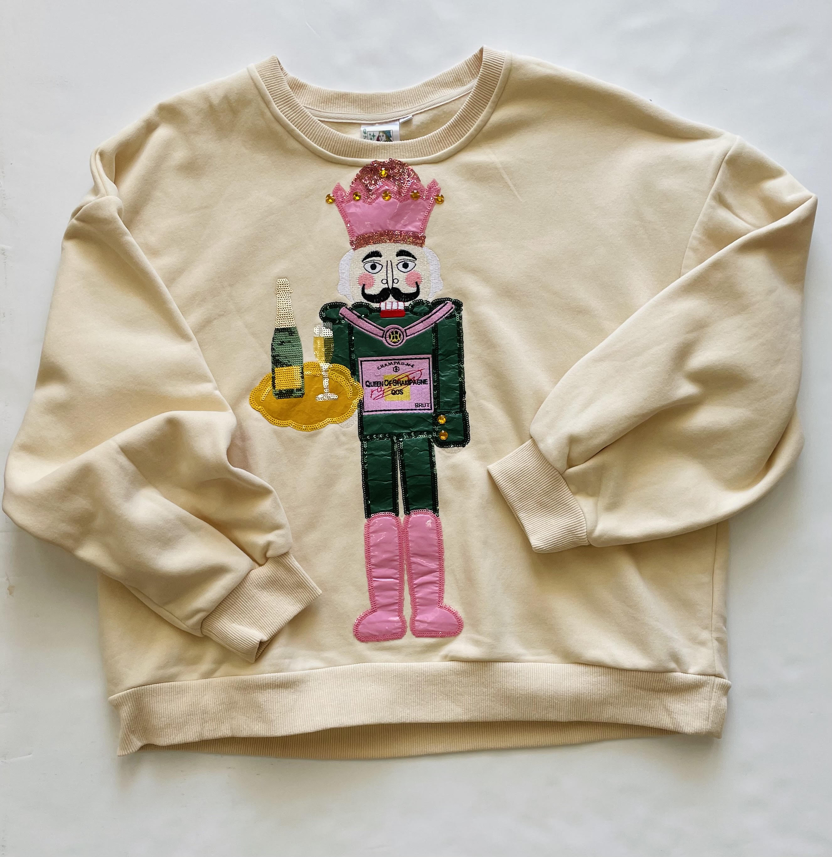 Beige Nutcracker Server Sweatshirt
