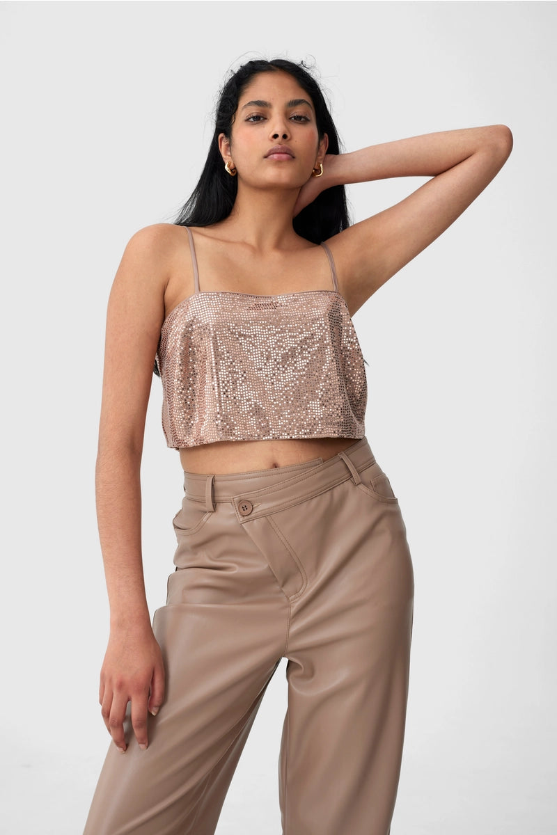 After Dark Top in Rose Gold