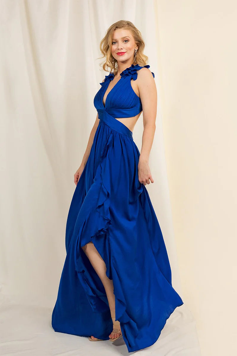 Till Dawn Dress in Royal Blue