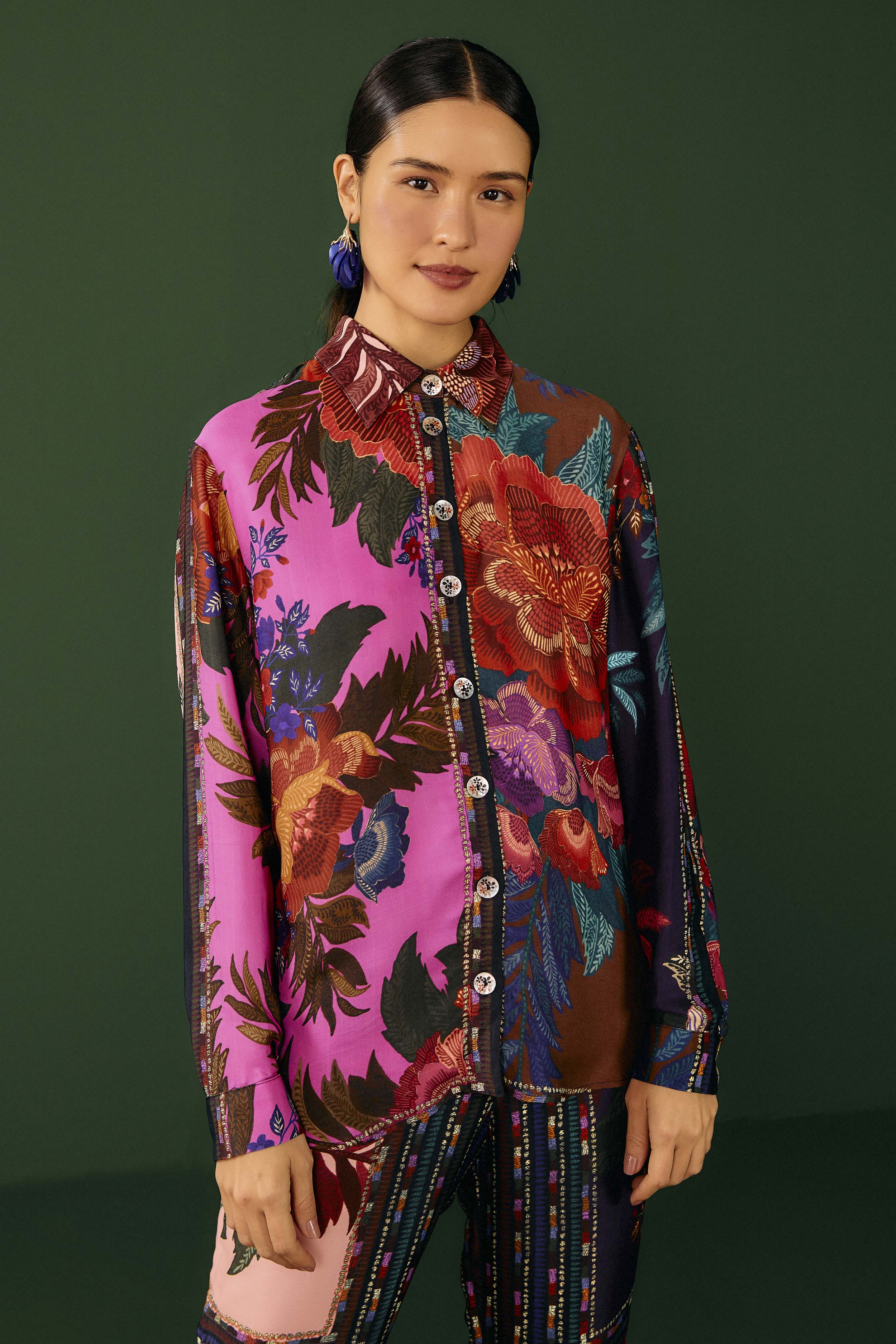 Flower Scarves Shirt