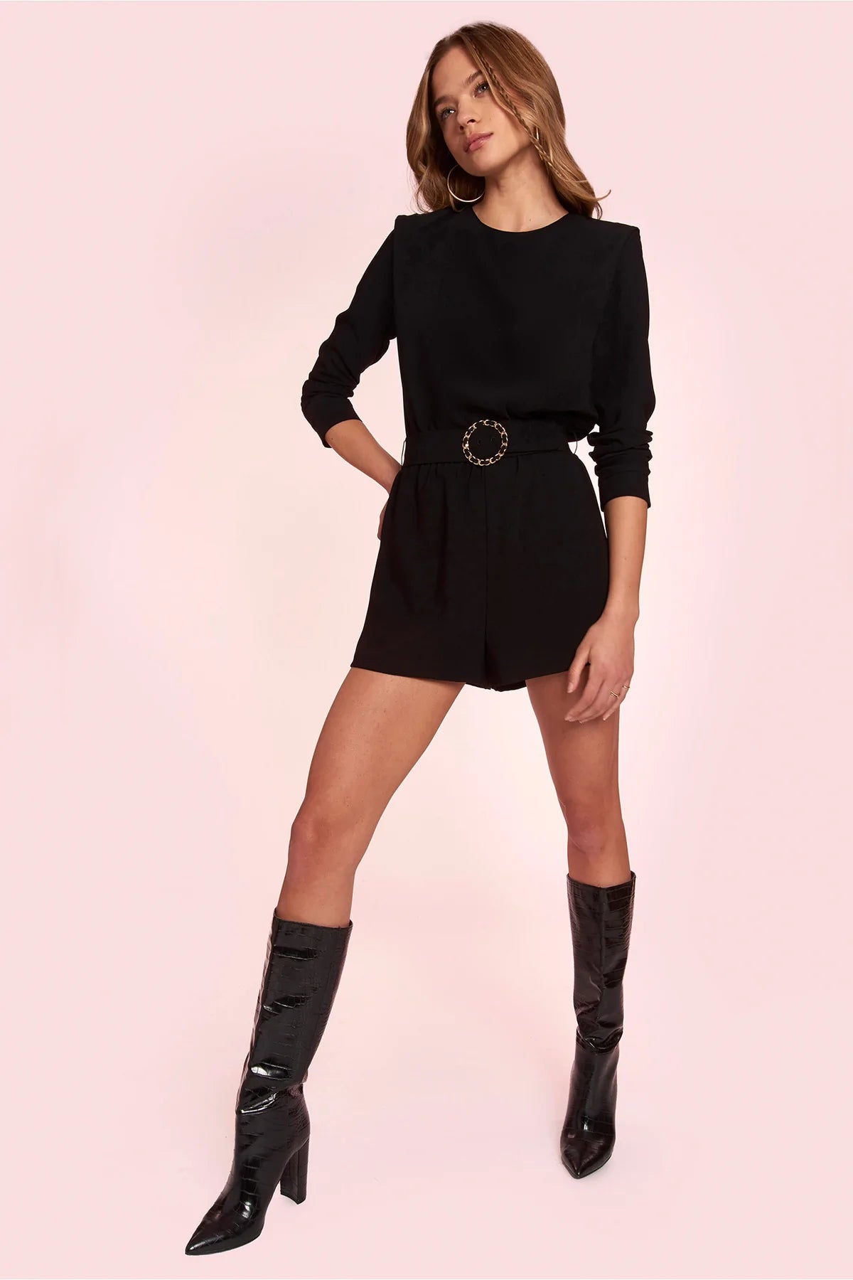 Baldwin Romper in Black
