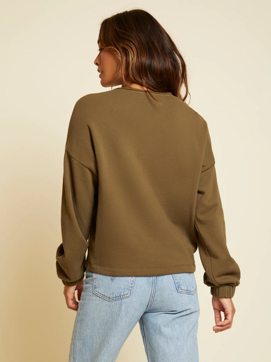 Callan Sweatshirt in Lagoon Green