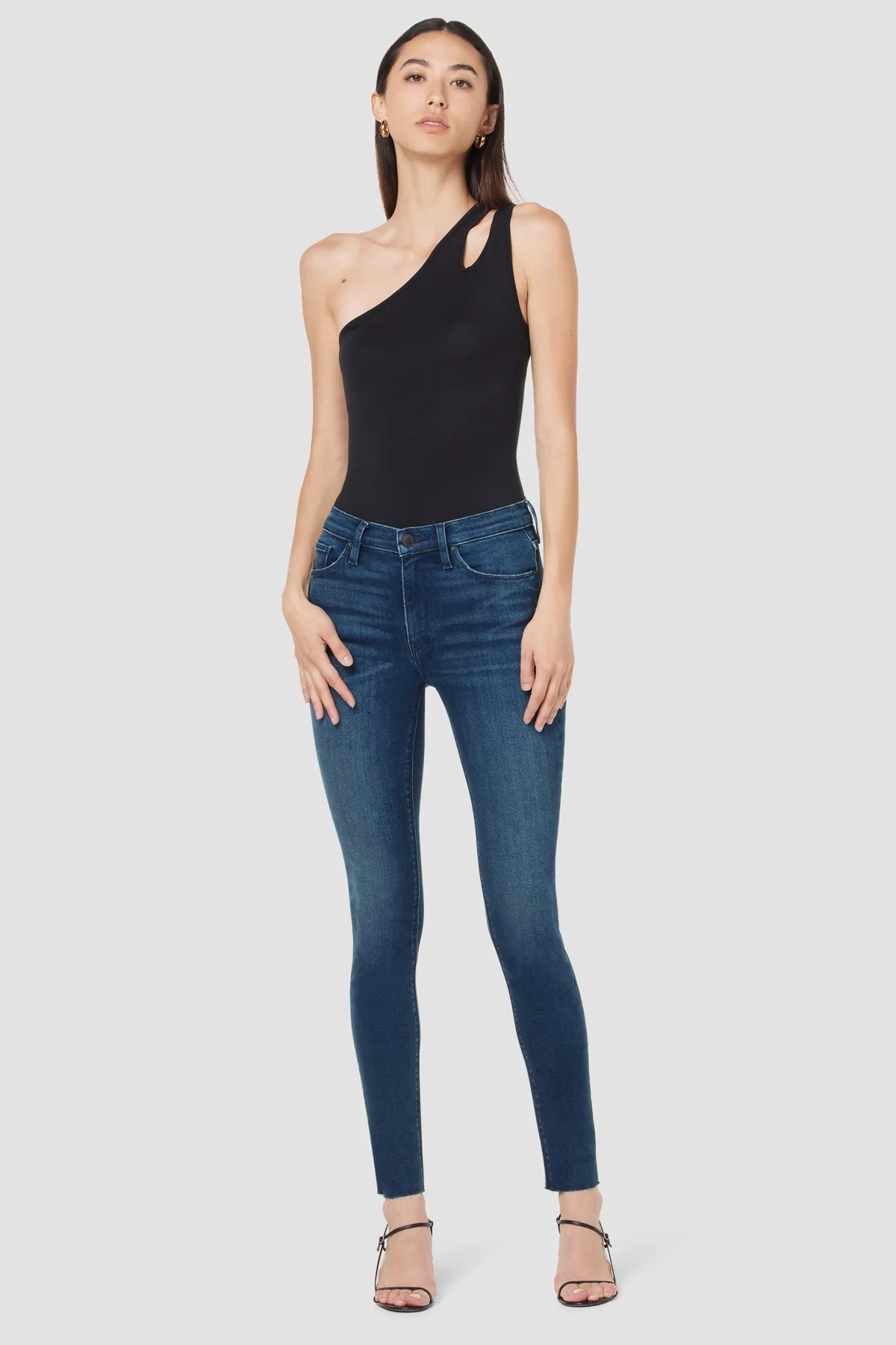 Barbara High-Rise Super Skinny Ankle in Eternal Clean
