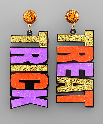 Halloween Trick or Treat Earrings