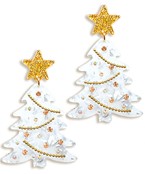 Christmas Tree and Star Earrings
